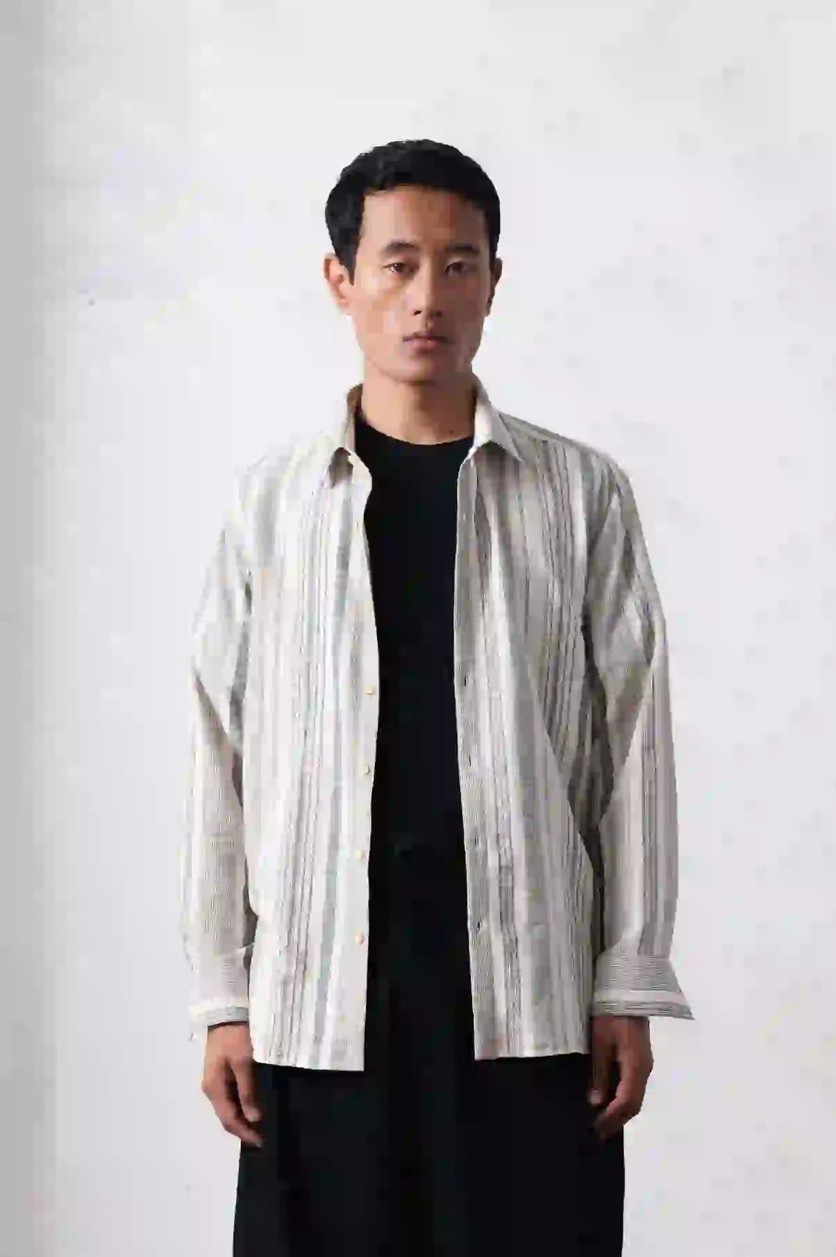 Black Brelove Striped Shirt