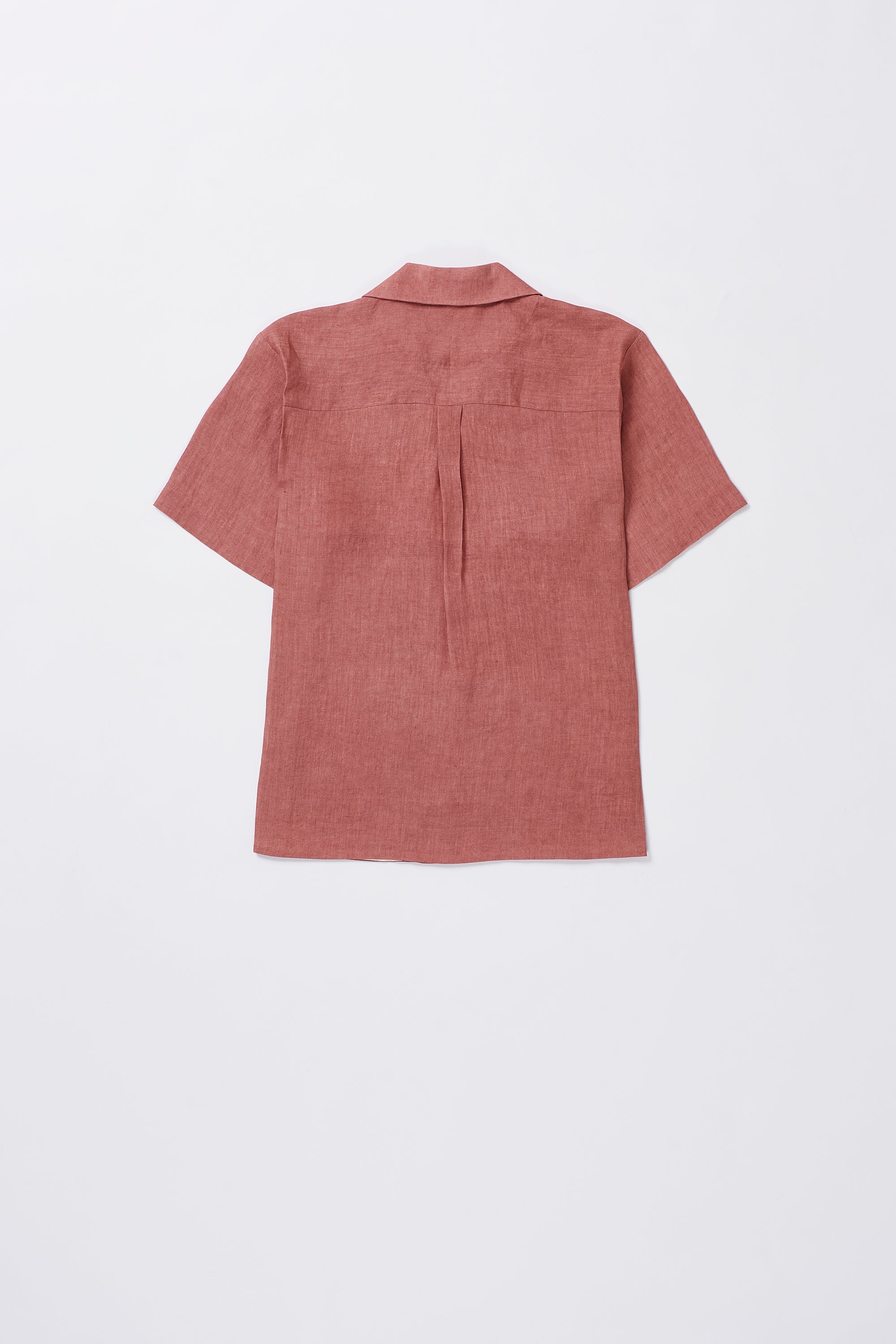 LINEN CAMP COLLAR SHIRT