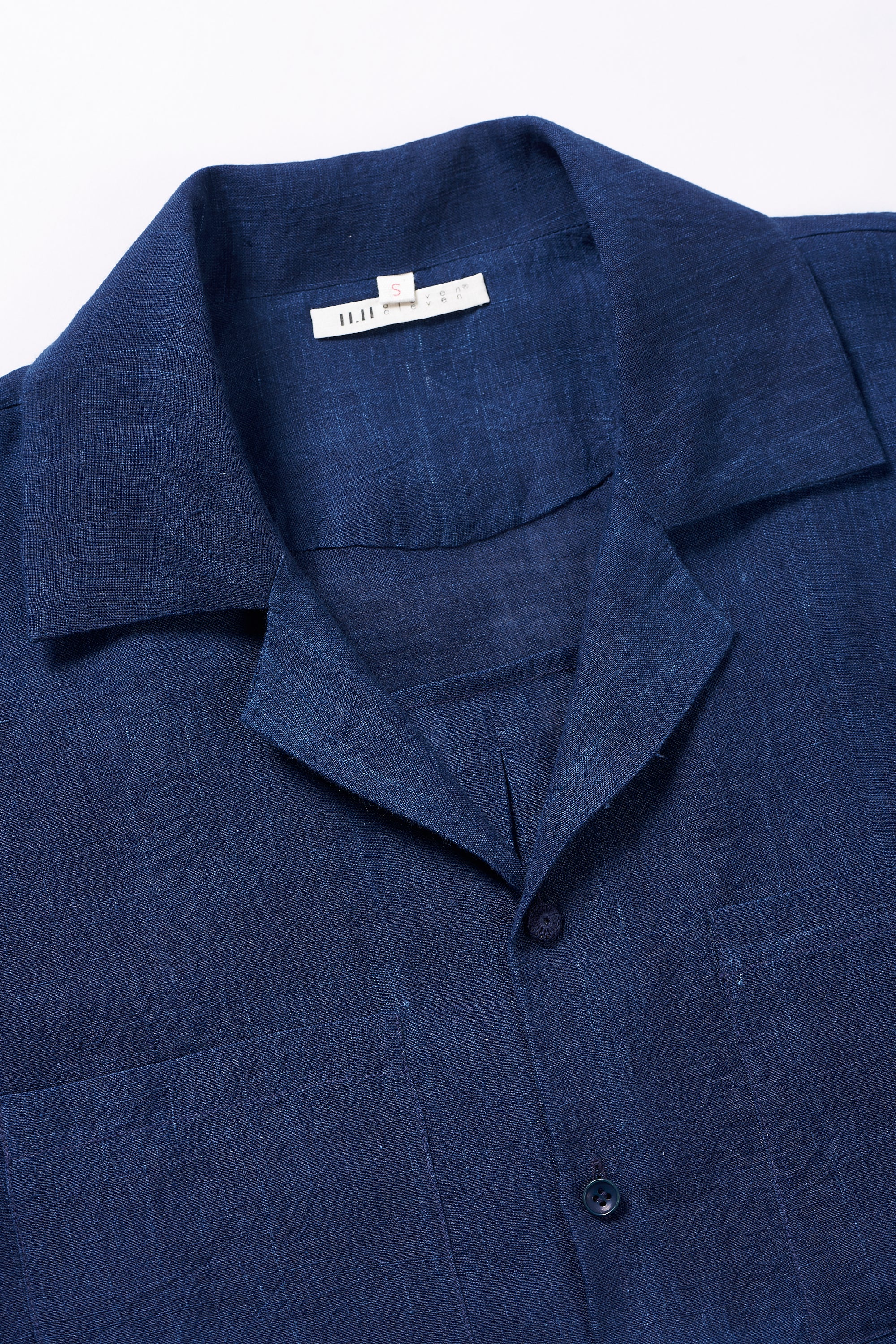 INDIGO CAMP COLLAR SHIRT