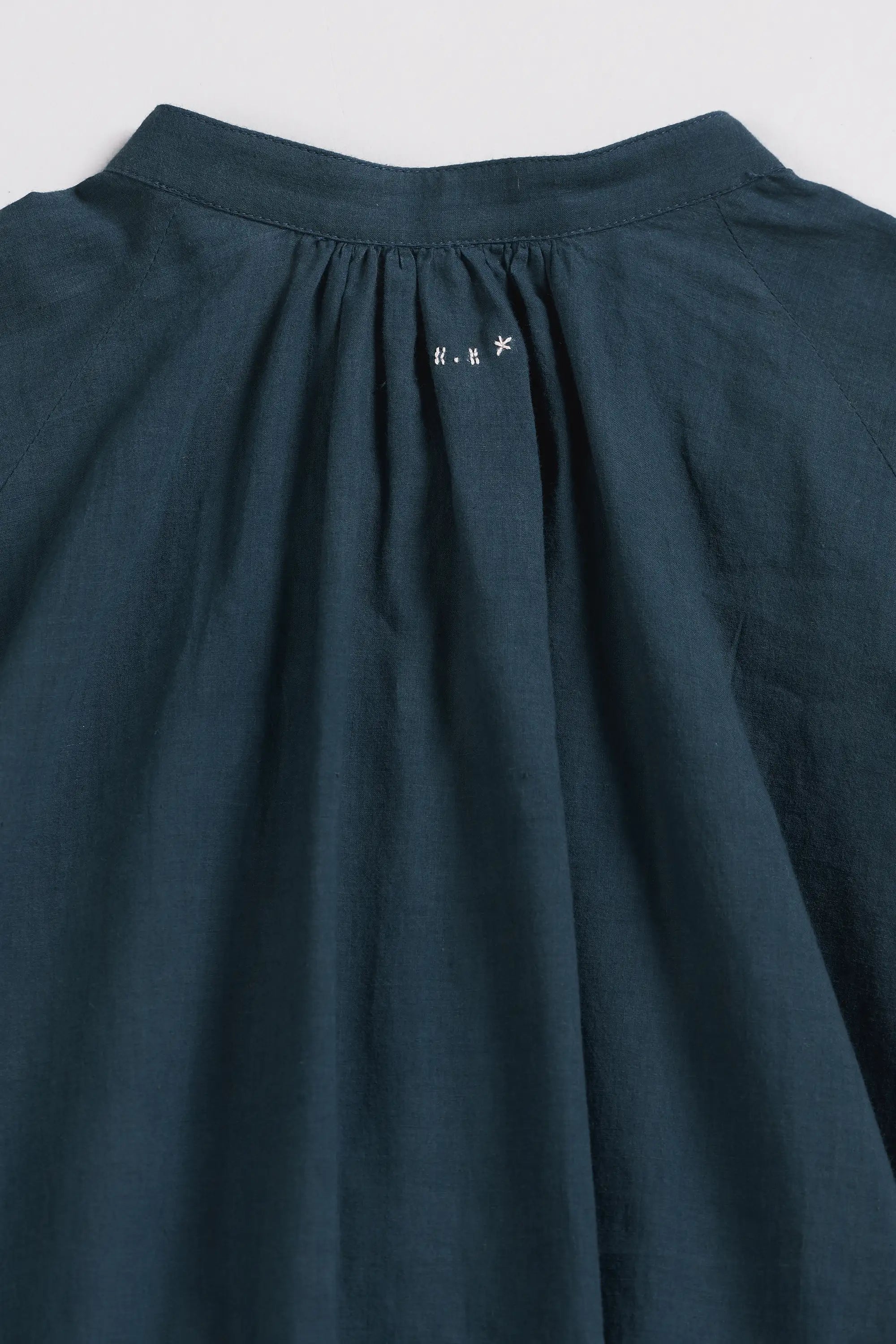 Mul Cotton Dress in Black Indigo
