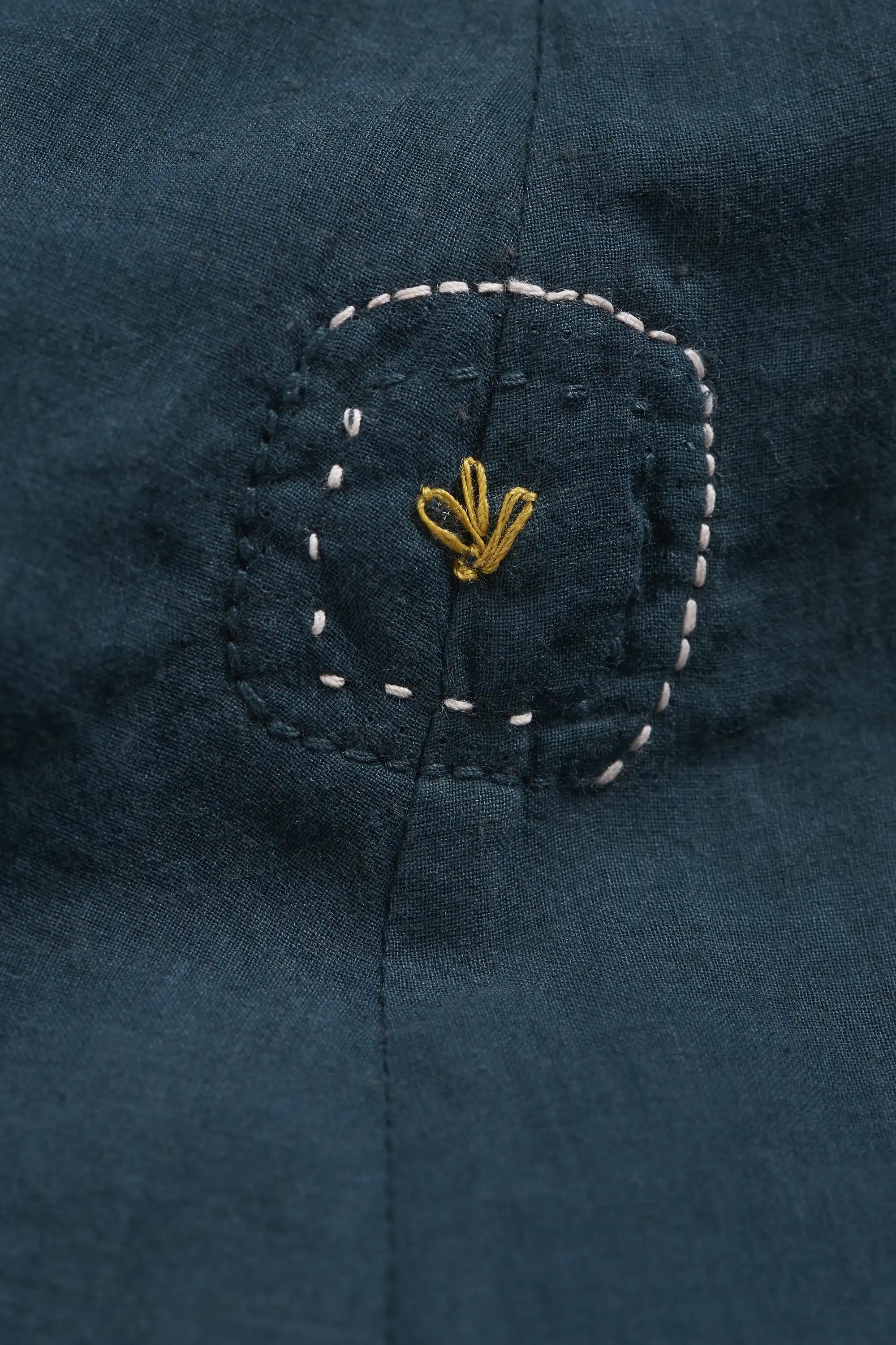 Mul Cotton Dress in Black Indigo