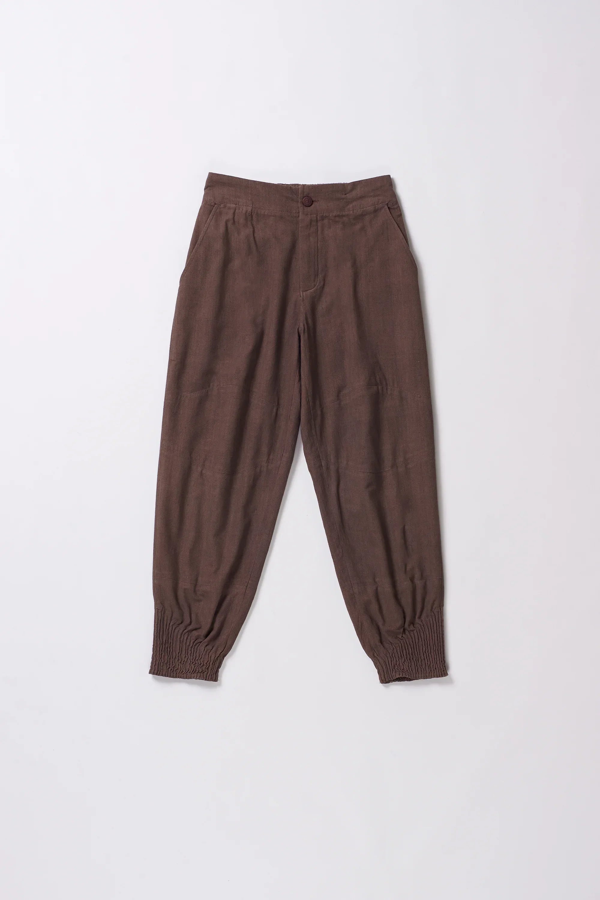 woven  joggers burnt umber
