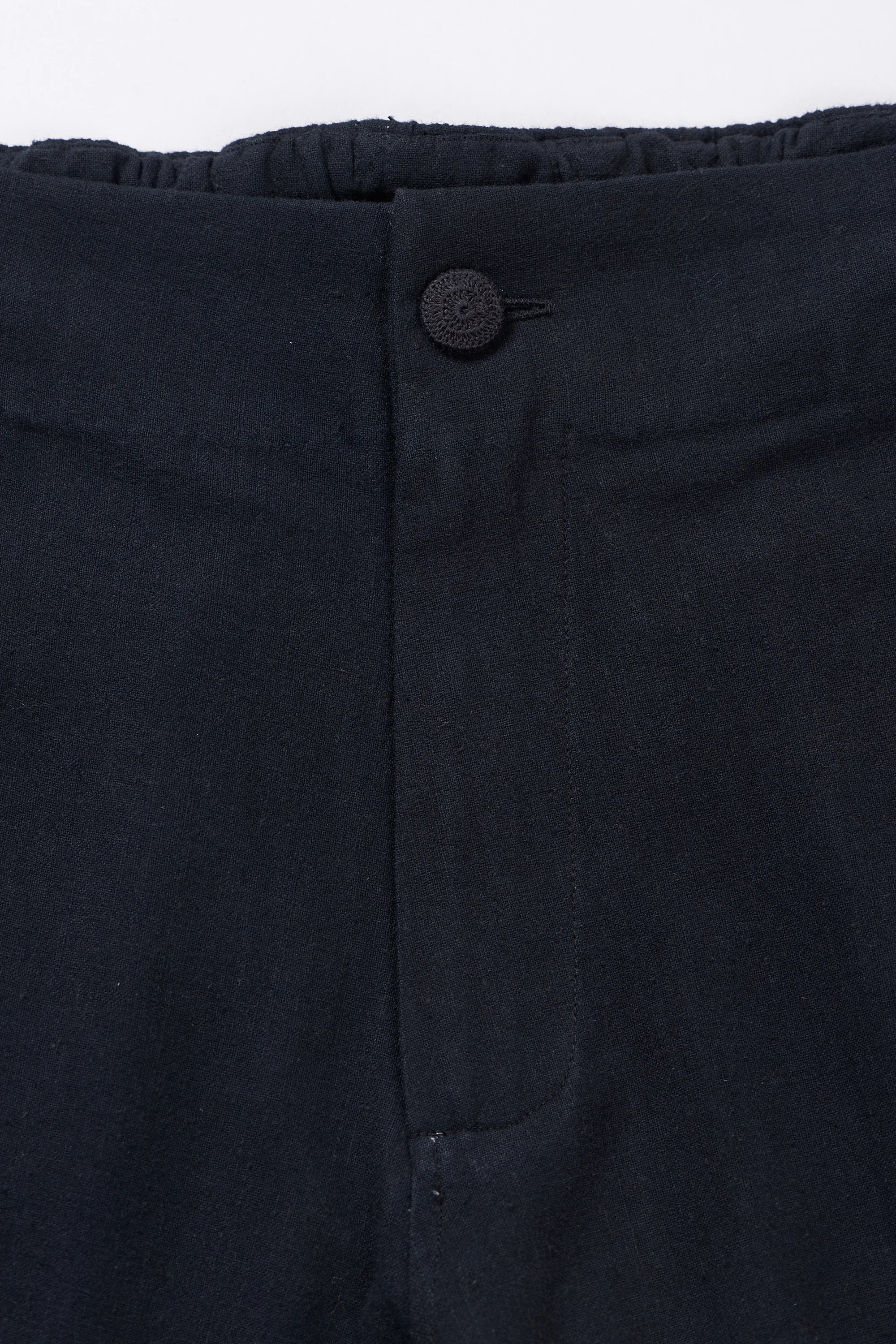 BLACK WOVEN JOGGERS