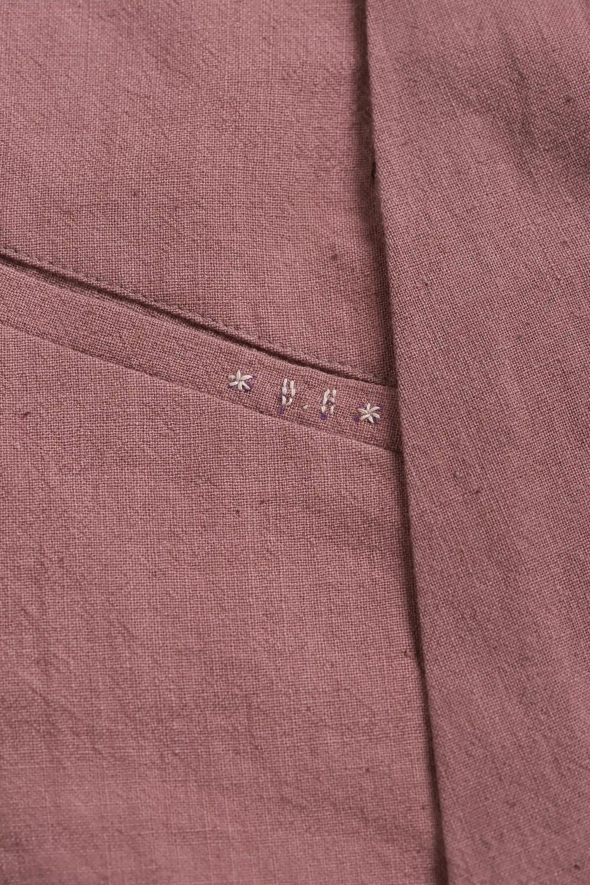 High Waisted Trousers in Dusky Mauve