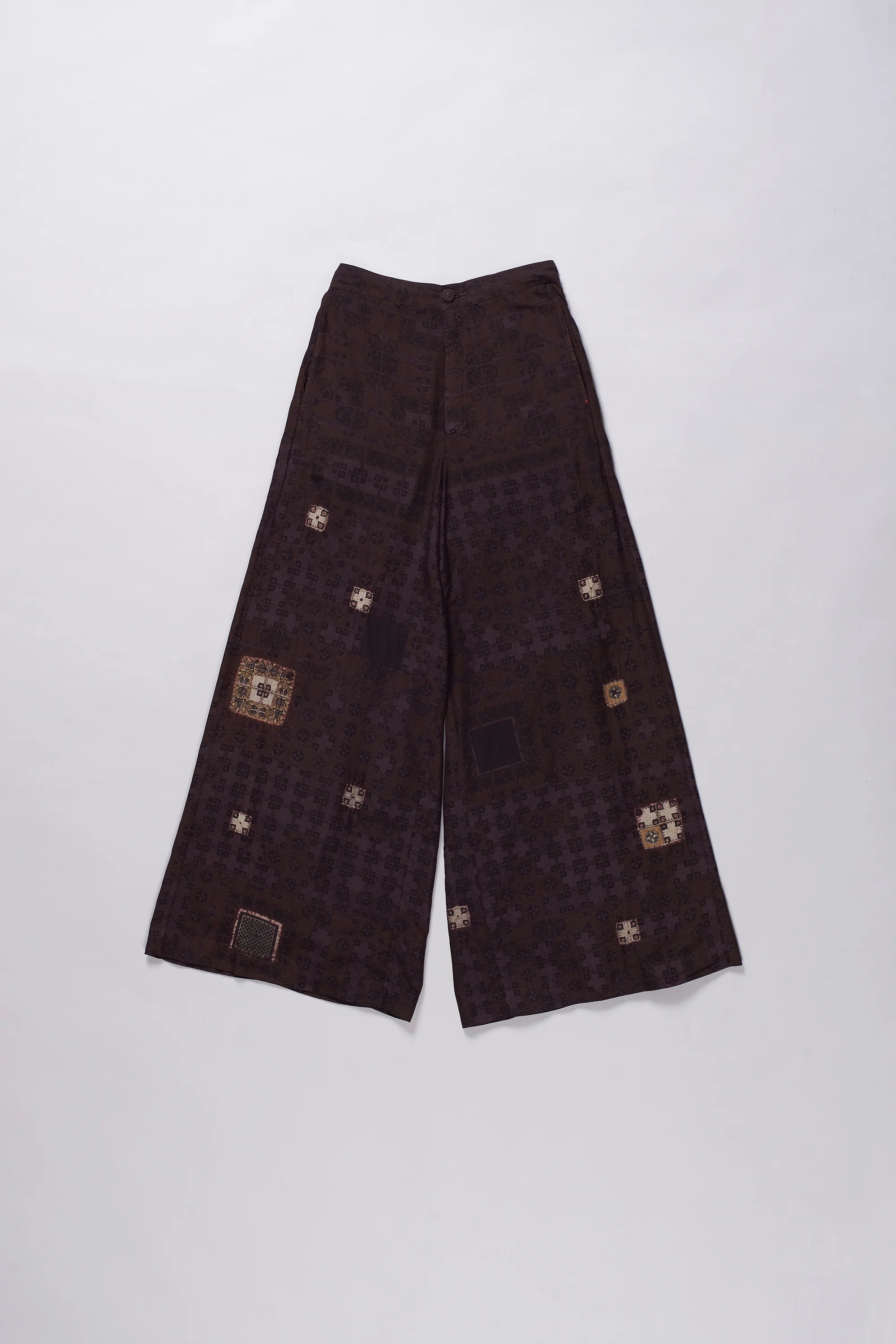 Chettinad Inspired Flared Shibori 
 Trousers