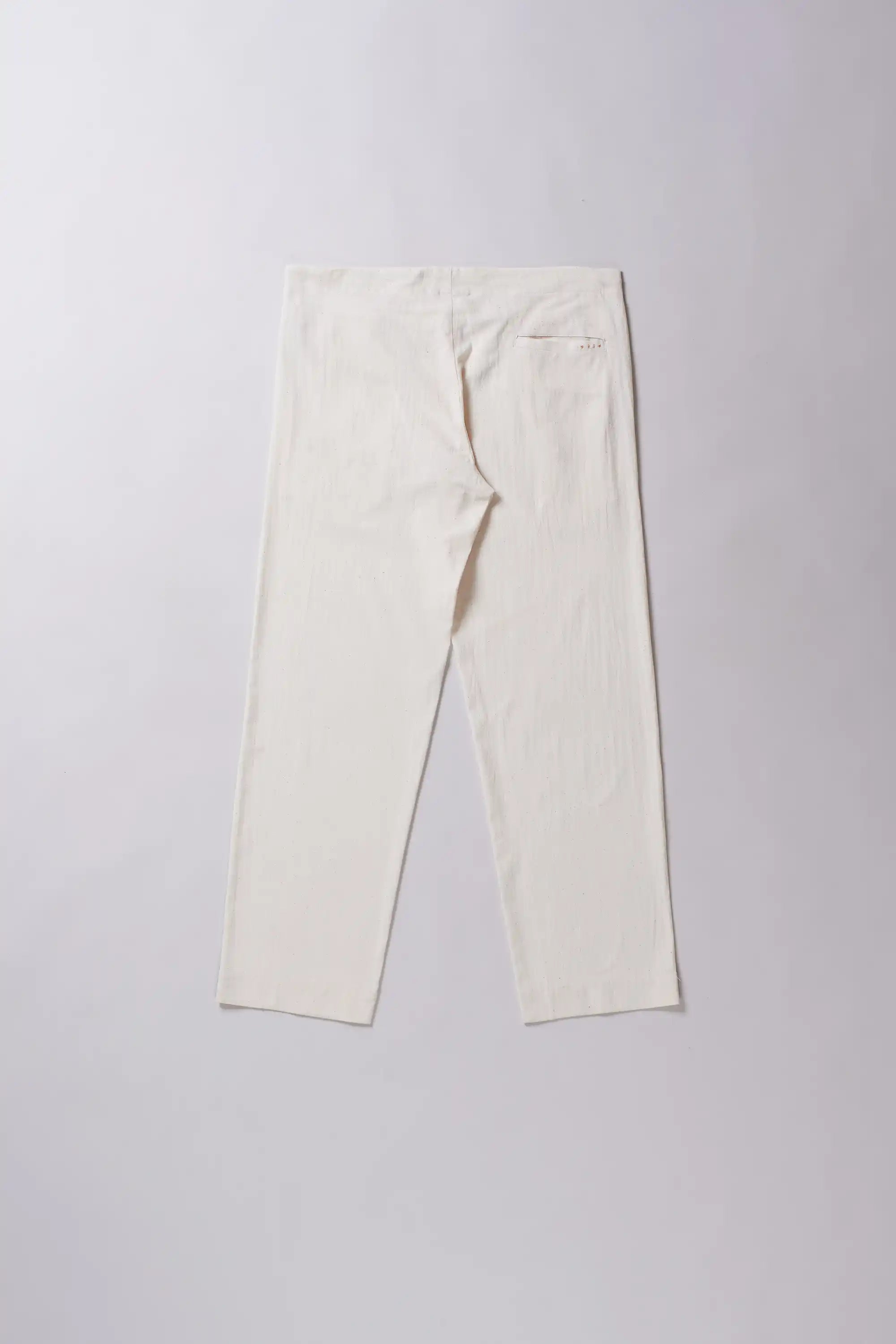 Ecru cotton pant