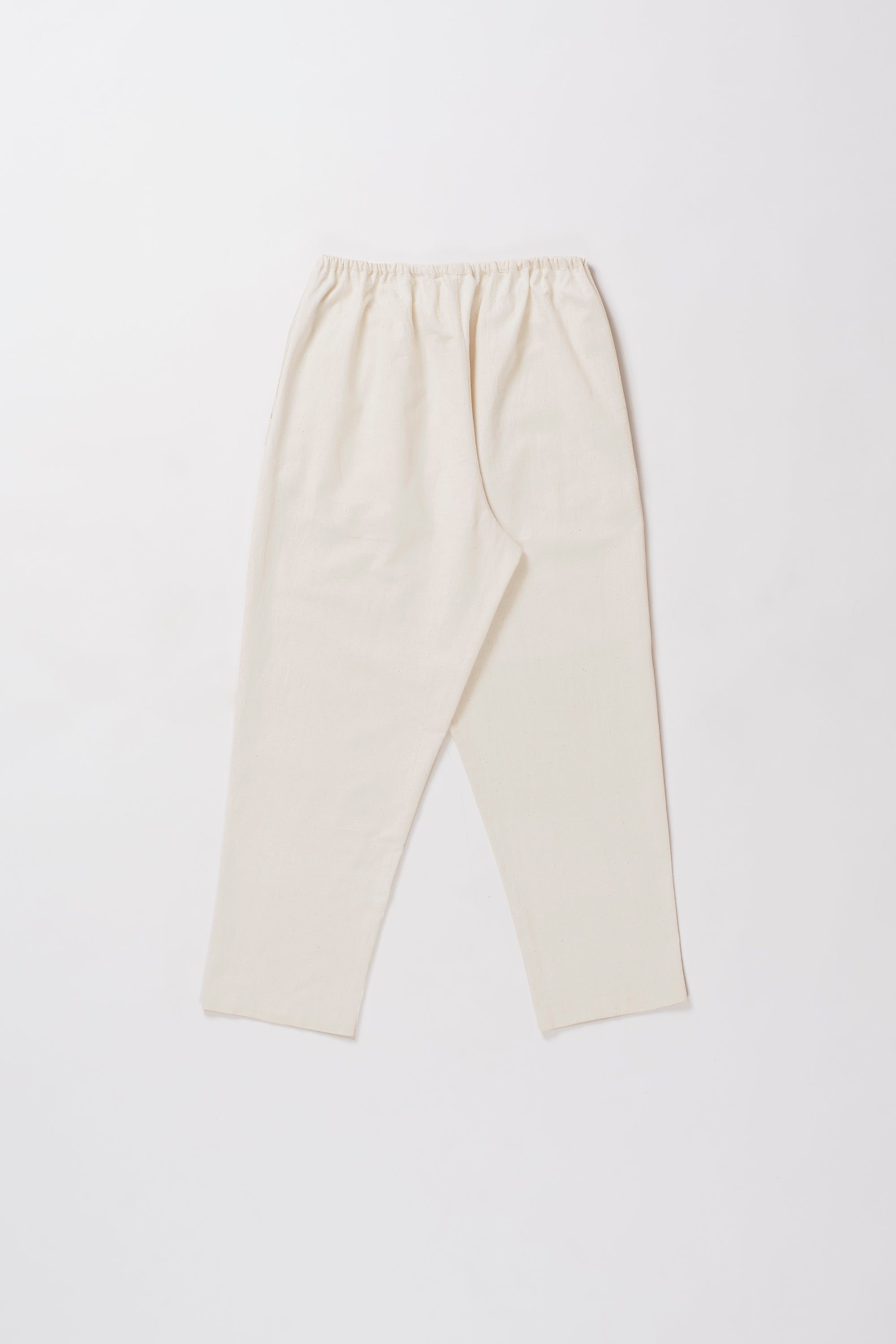 Elasticated Waist Ecru Pants