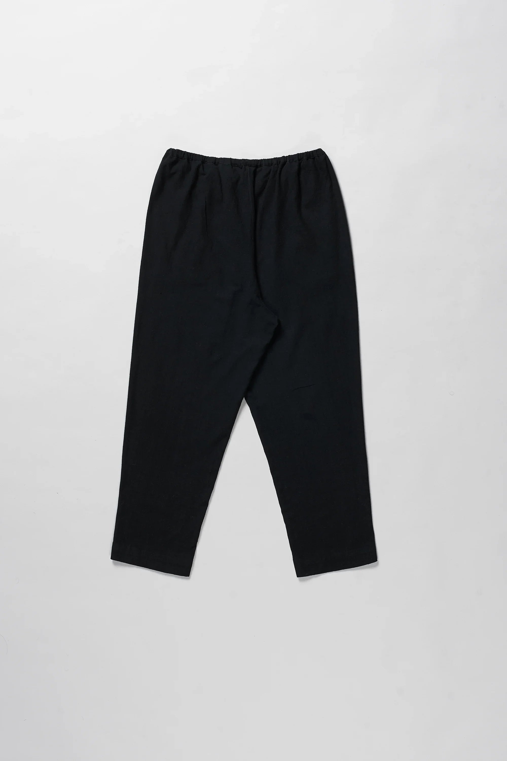 Cotton Elastic Pants in Black