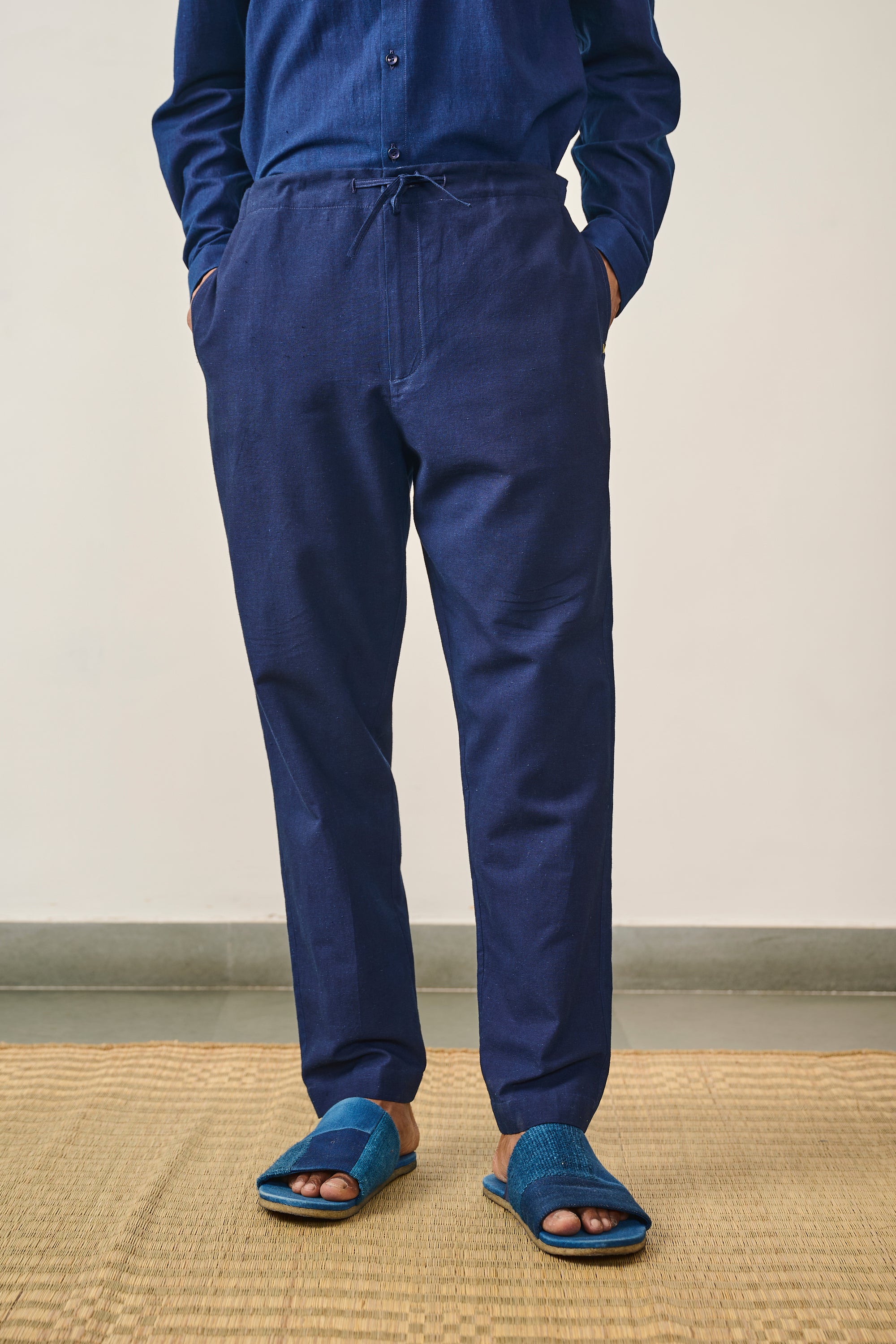 INDIGO STRING PANTS