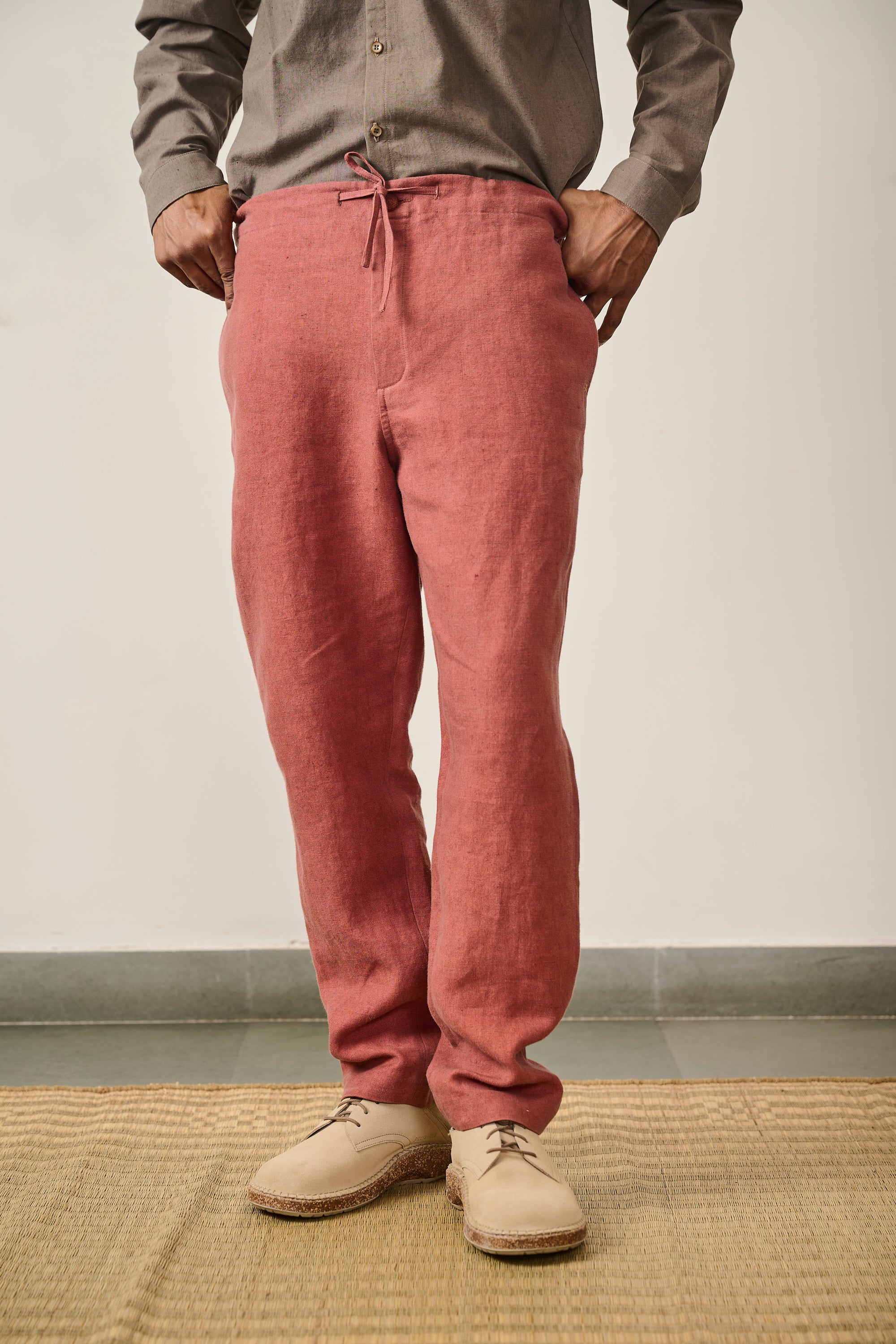 ROUGE PINK STRING PANTS
