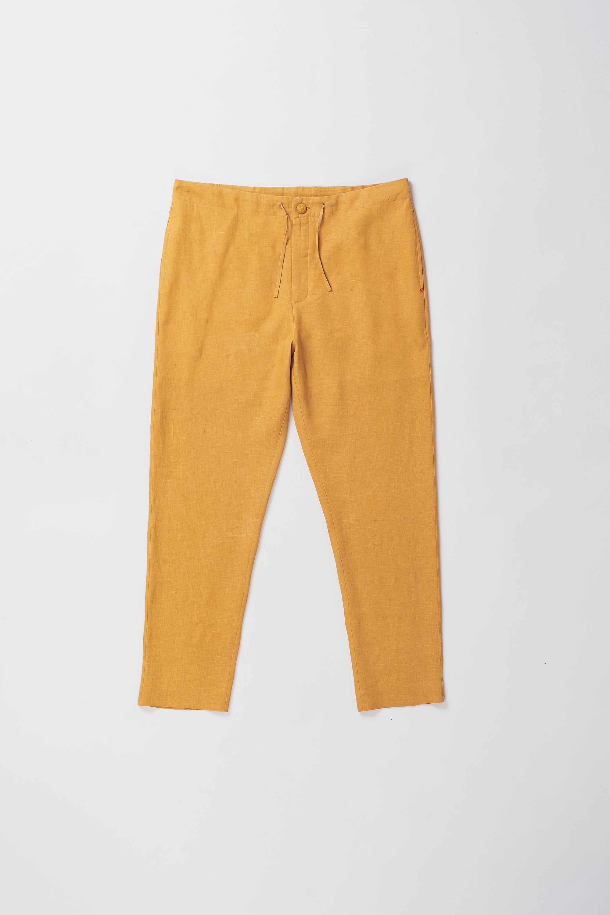 MUSTARD YELLOW STRING PANTS