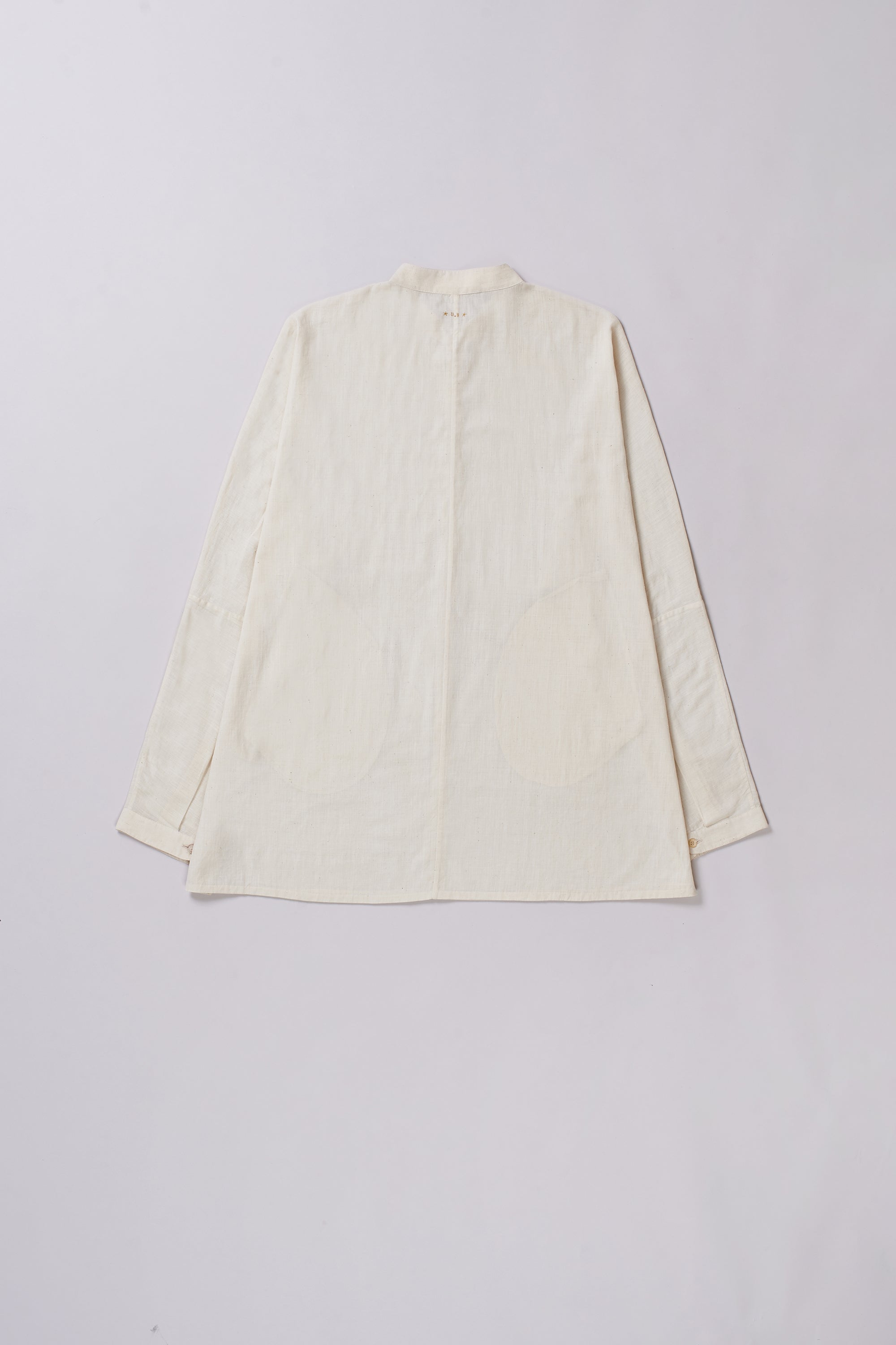 ECRU FINE COTTON UNISEX SHIRT