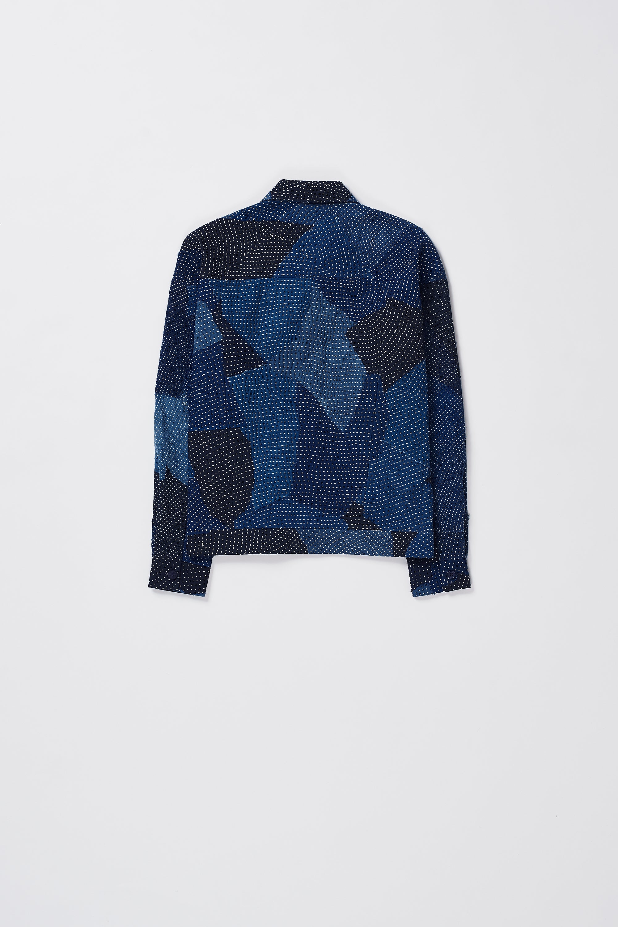 KANTHA PATCHWORK BUTTON DOWN JACKET