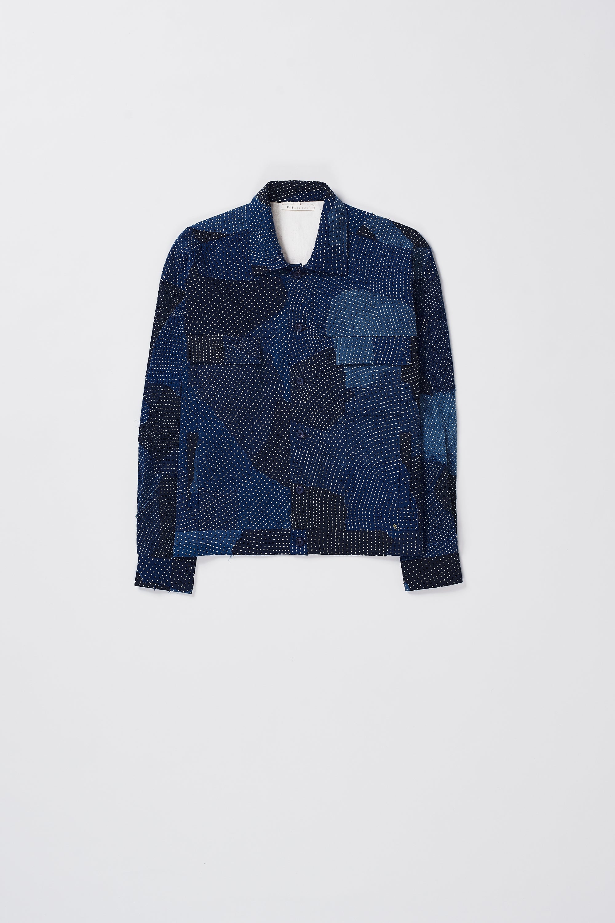 Kantha Patchwork Button Down Jacket