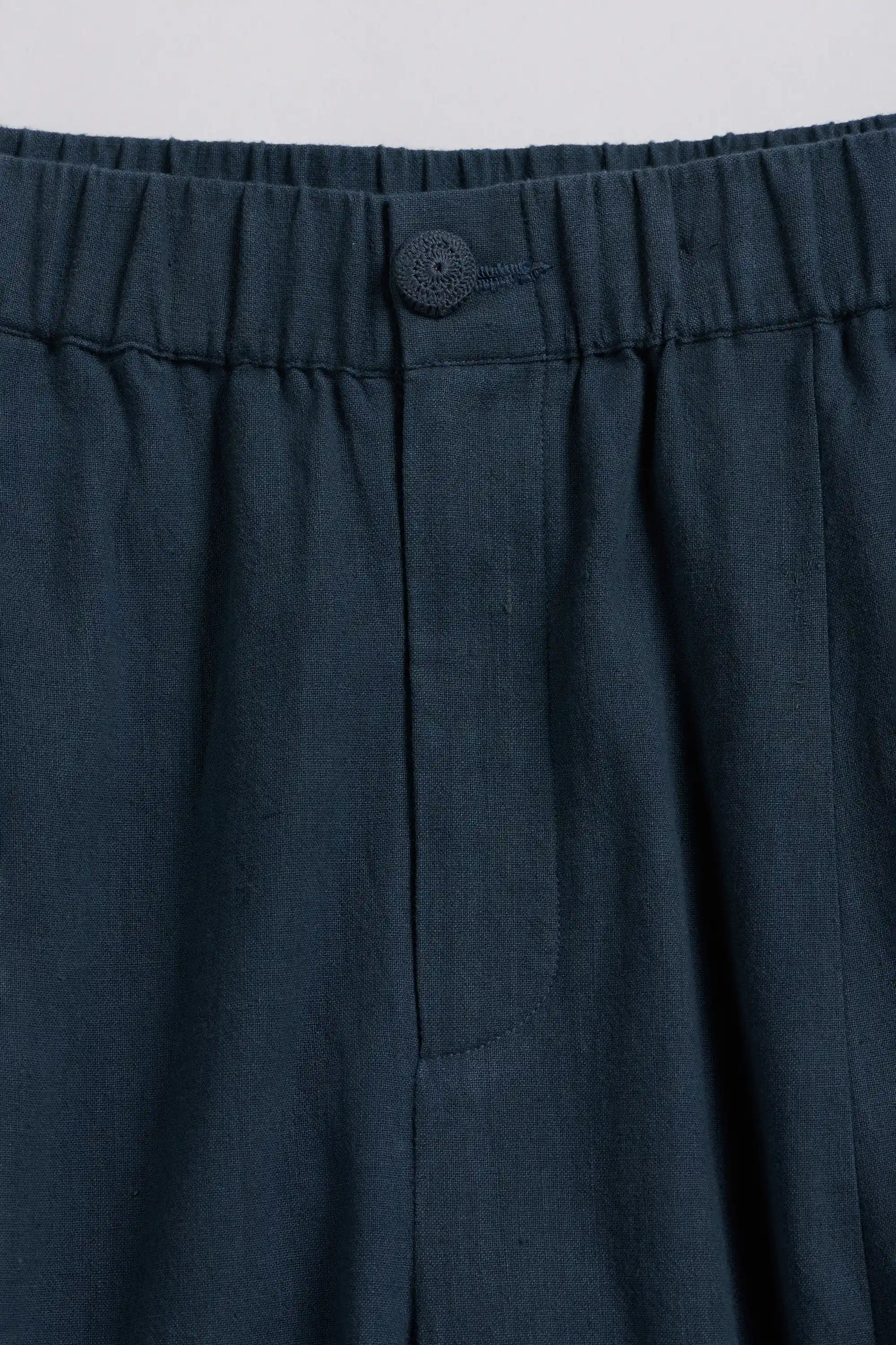 Harp Trousers in Black Indigo