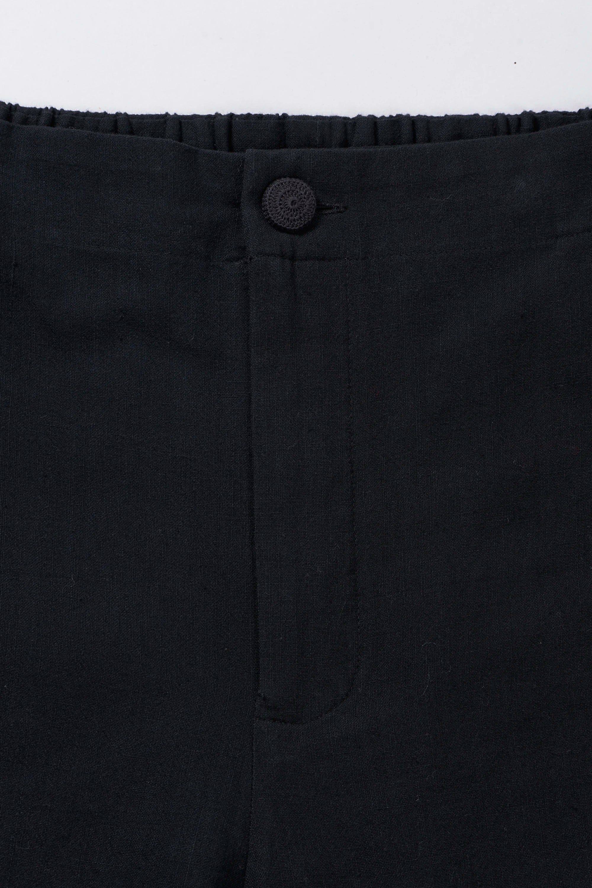 Black Tapered Fit Trousers
