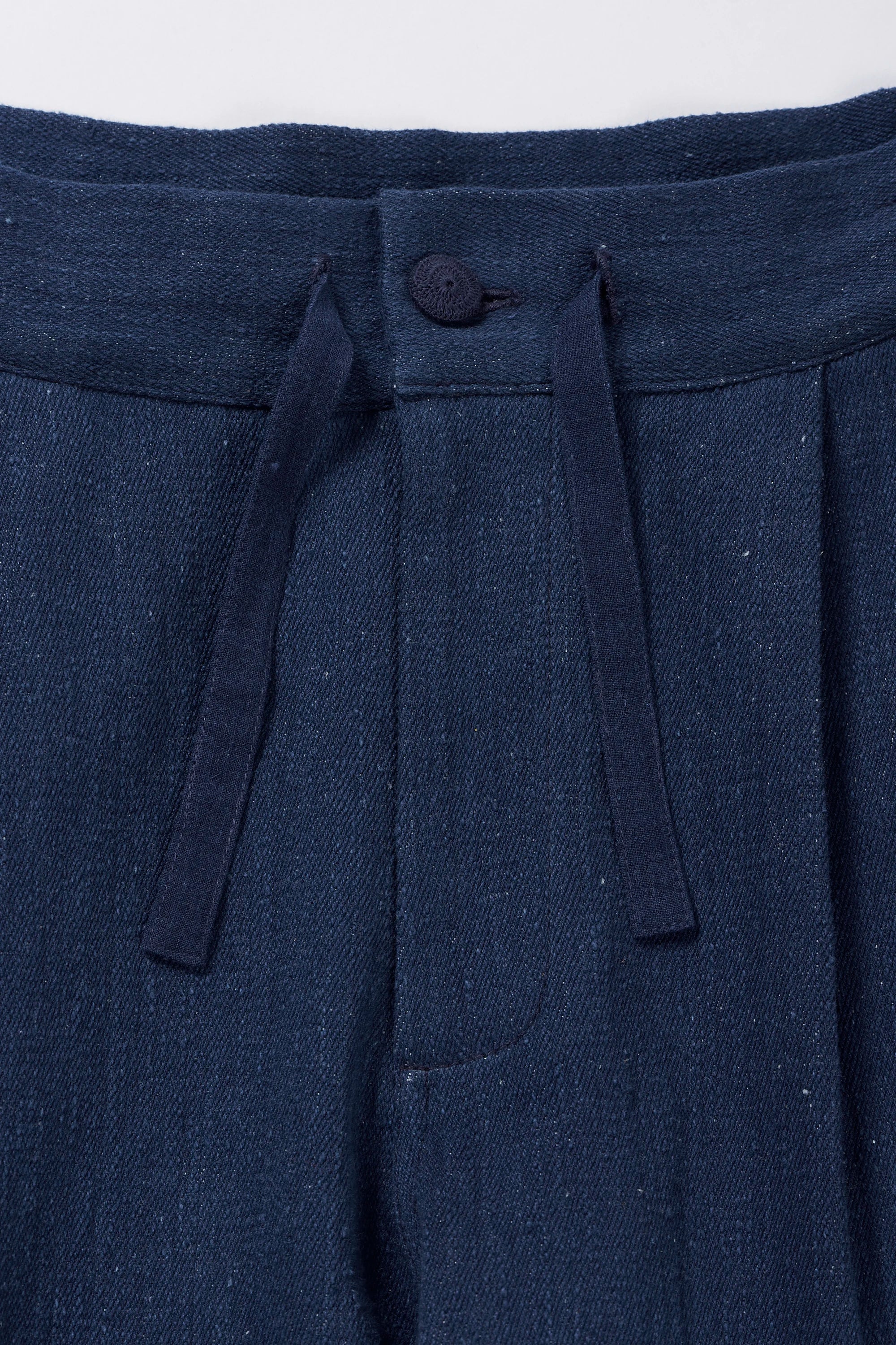 Handspun Cotton Denim Pant in Indigo