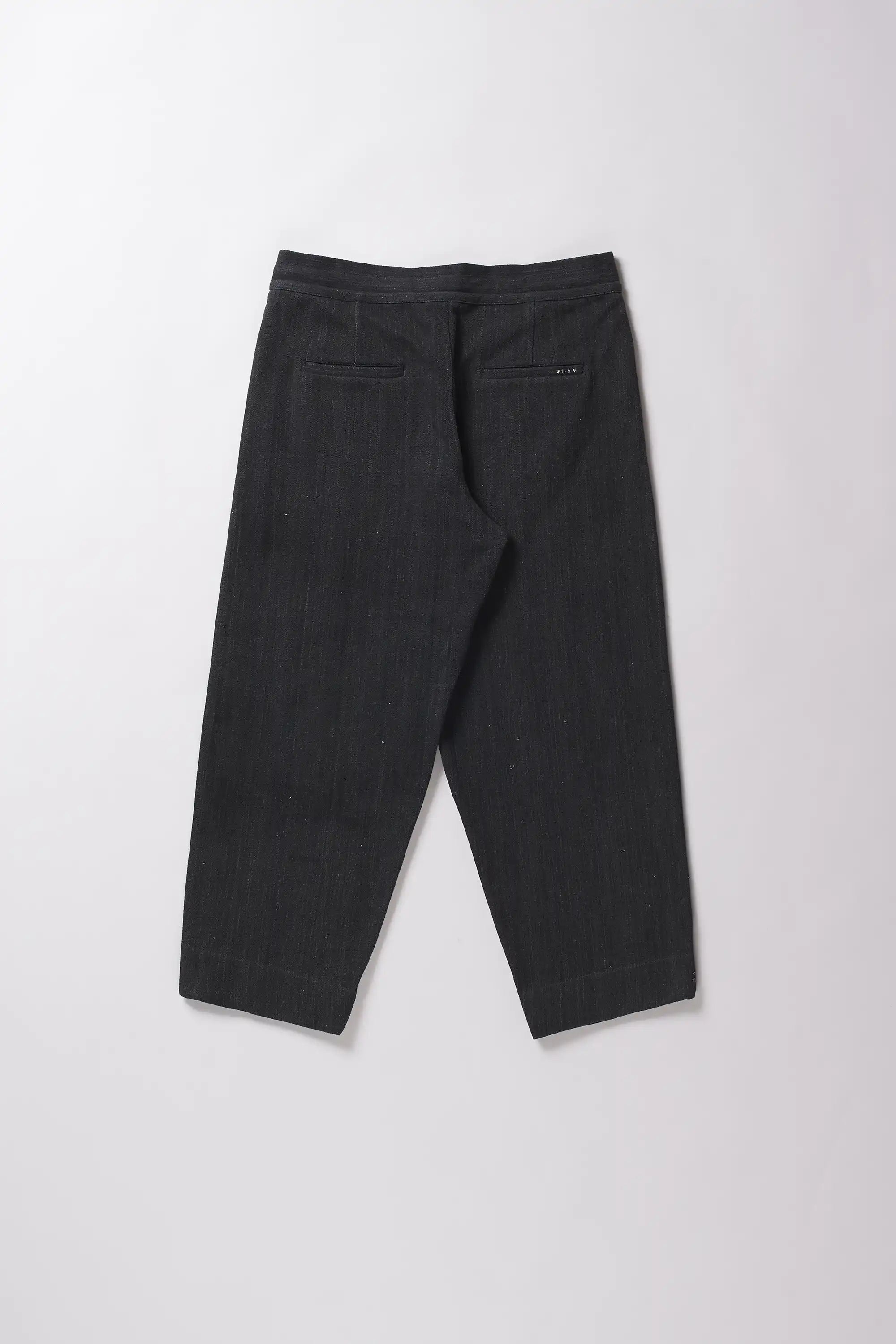 Black pants on a white background