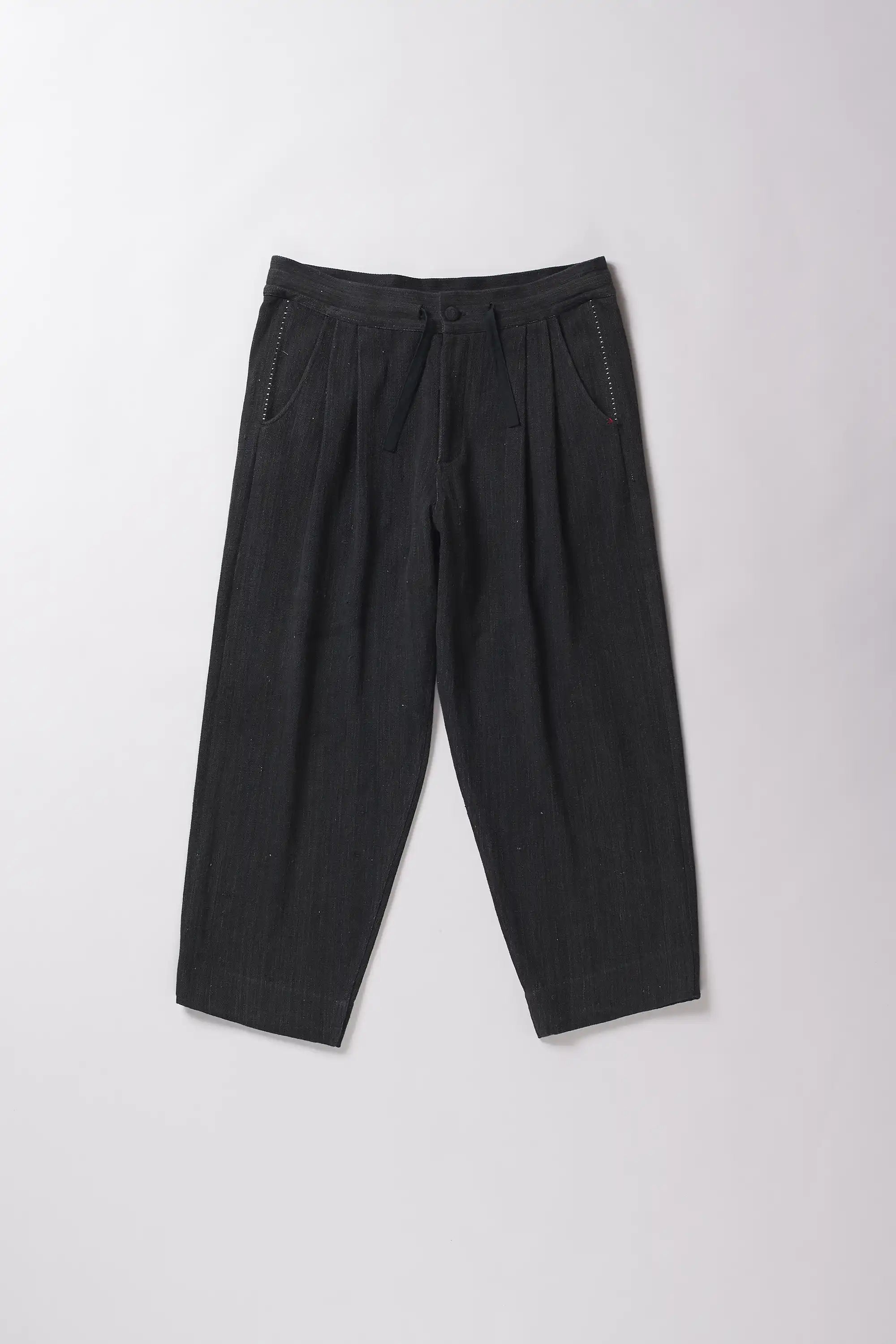 Black pants on a white background