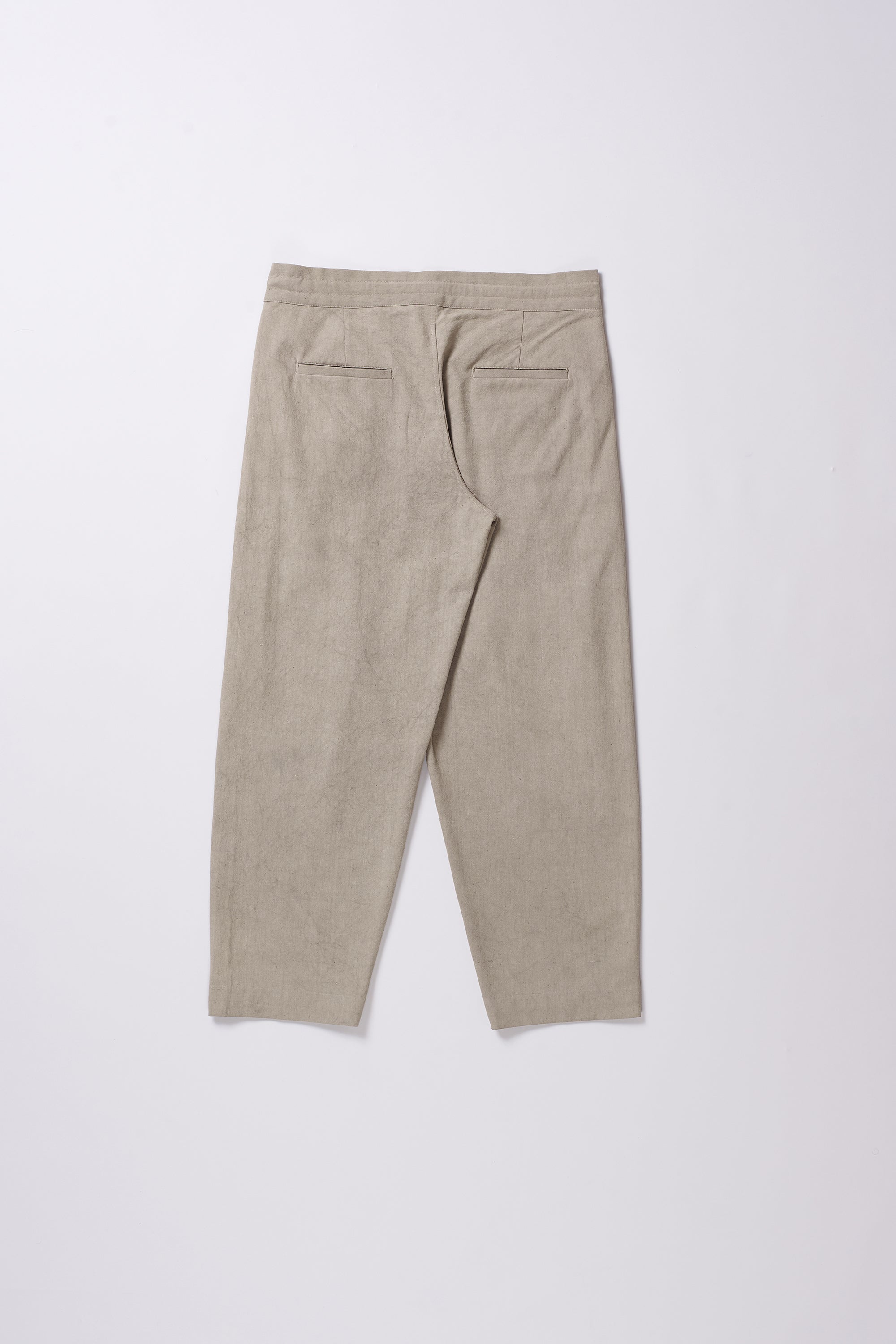 UNISEX COTTON TROUSERS IN SMOKE COLOR