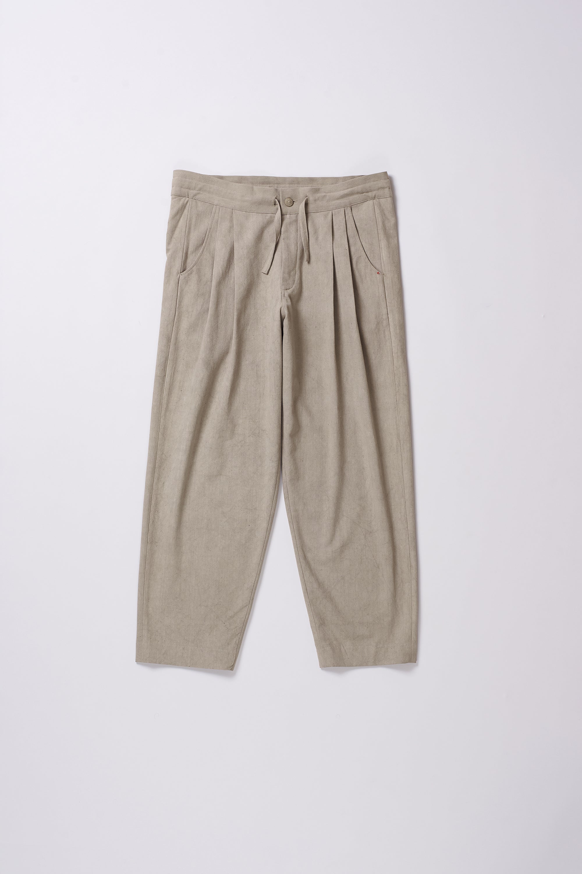 UNISEX COTTON TROUSERS IN SMOKE COLOR