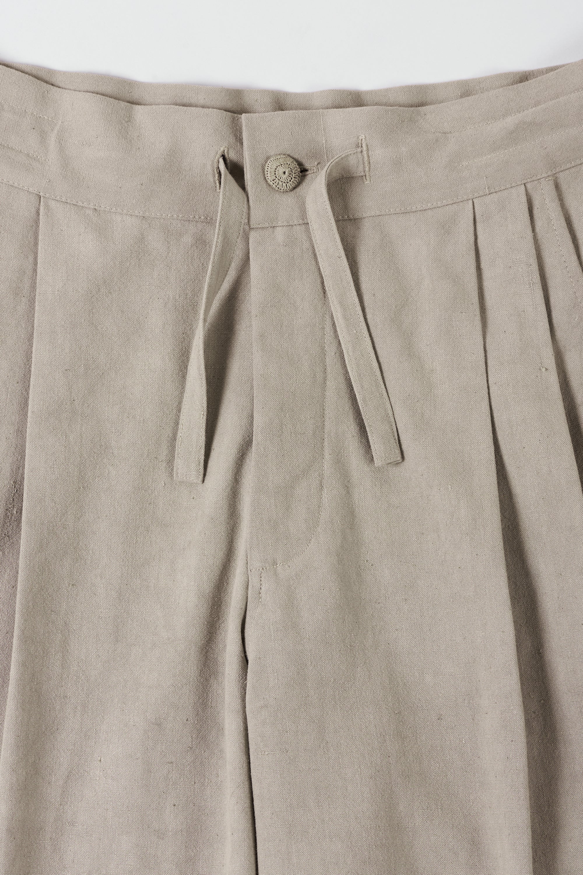 UNISEX COTTON TROUSERS IN SMOKE COLOR