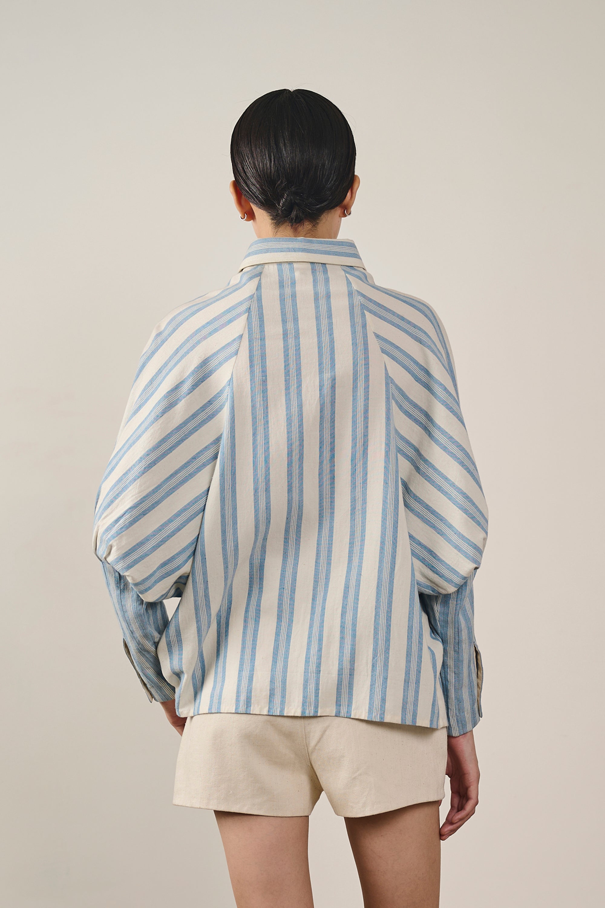 STRIPED RAGLAN SLEEVE SHIRT