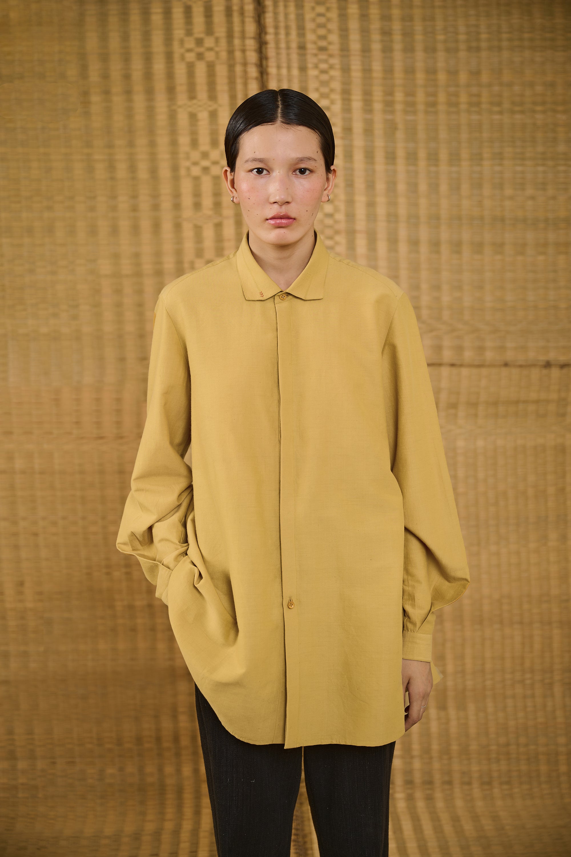 CONCEALED PLACKET SHIRT