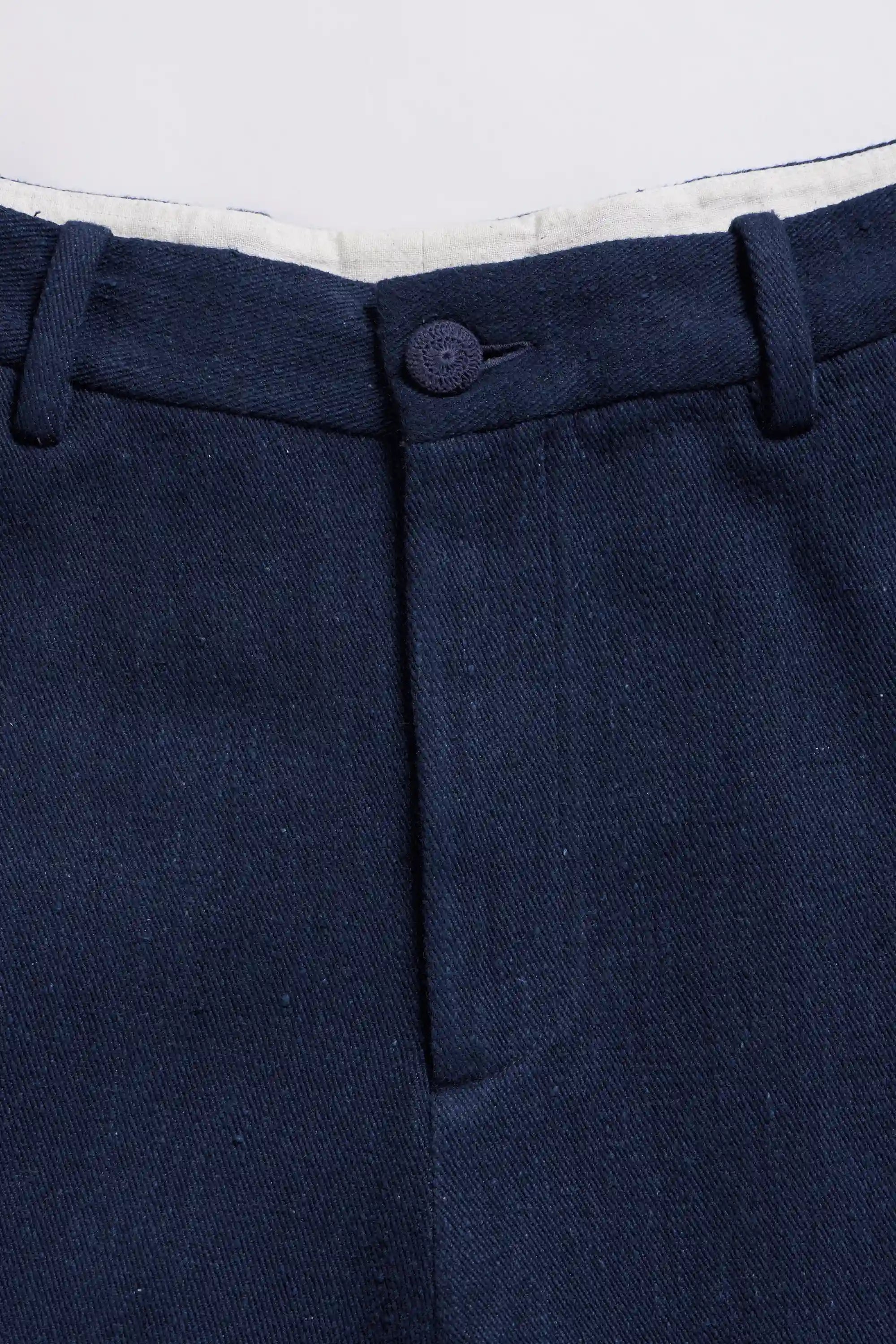 Tapered Trousers in Indigo Denim
