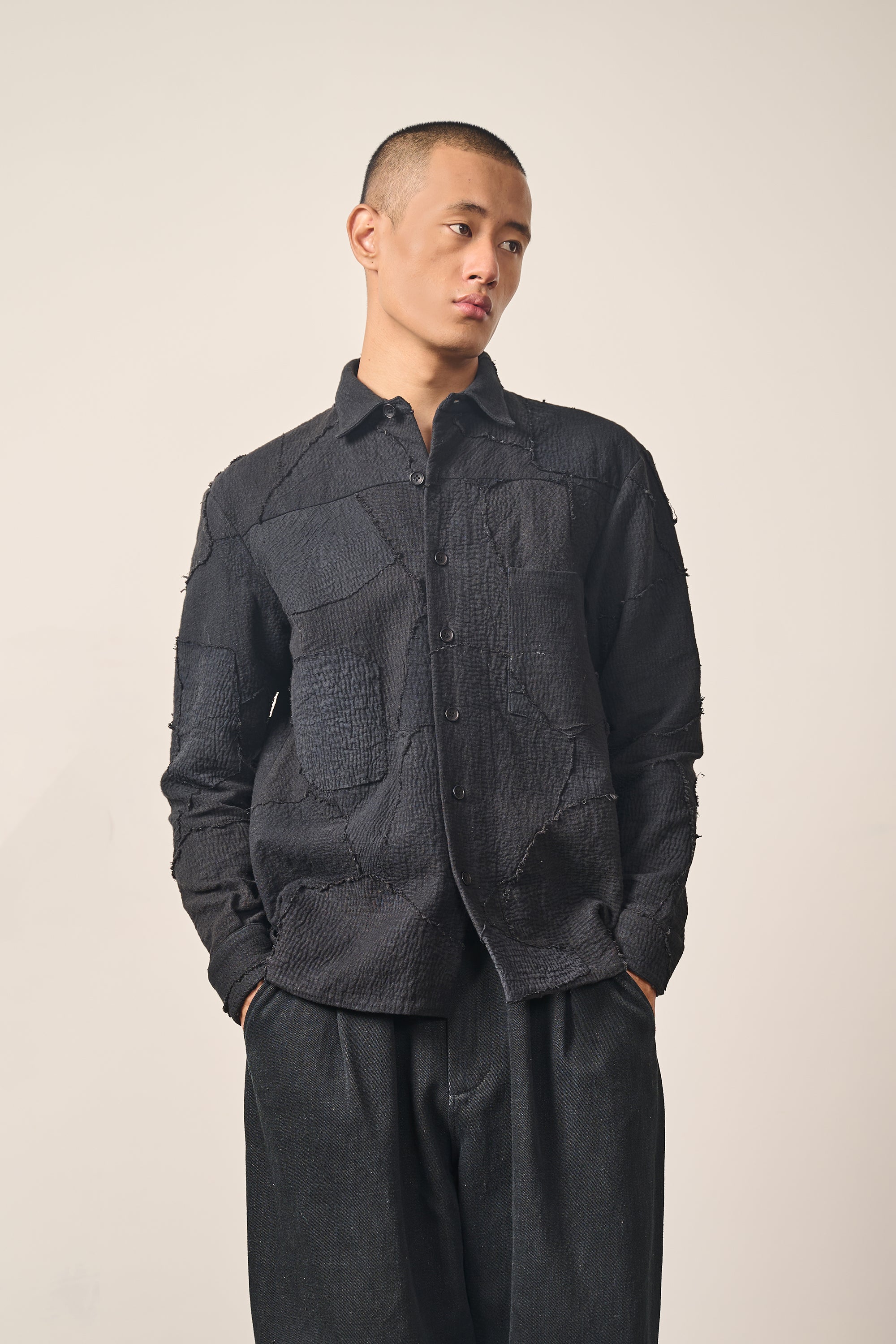 PATCHWORK OVERSHIRT