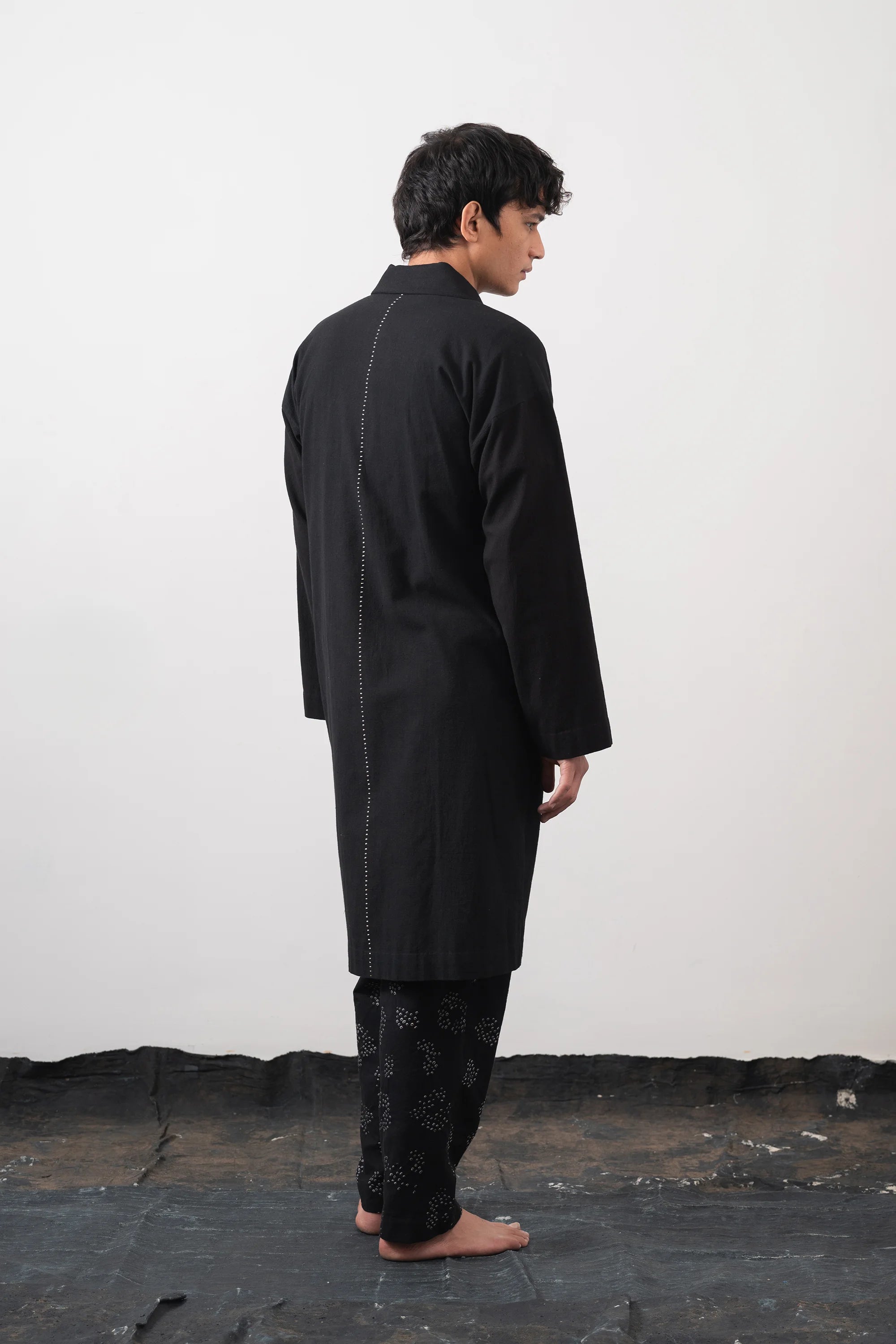 Black Kimono Coat