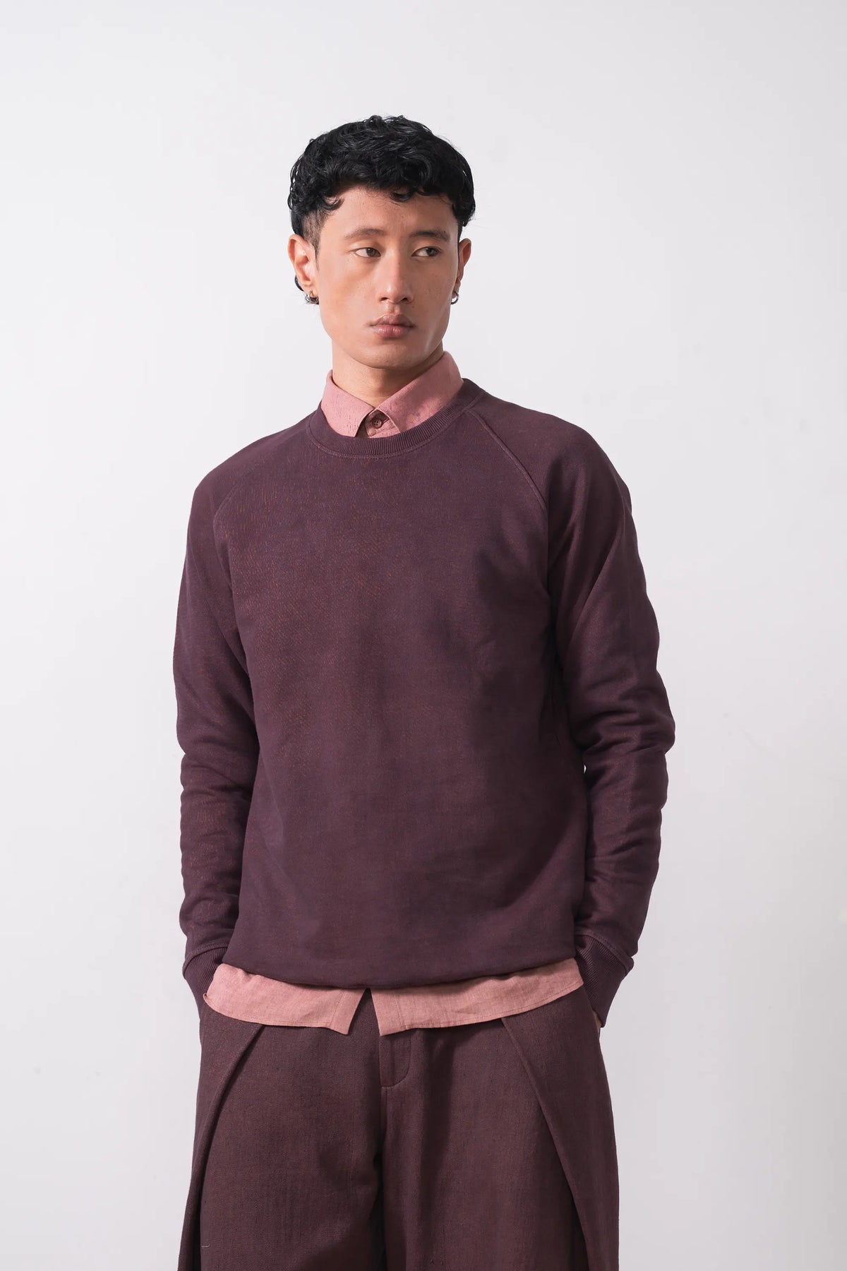 Kolz Sweatshirt in Purple Red
