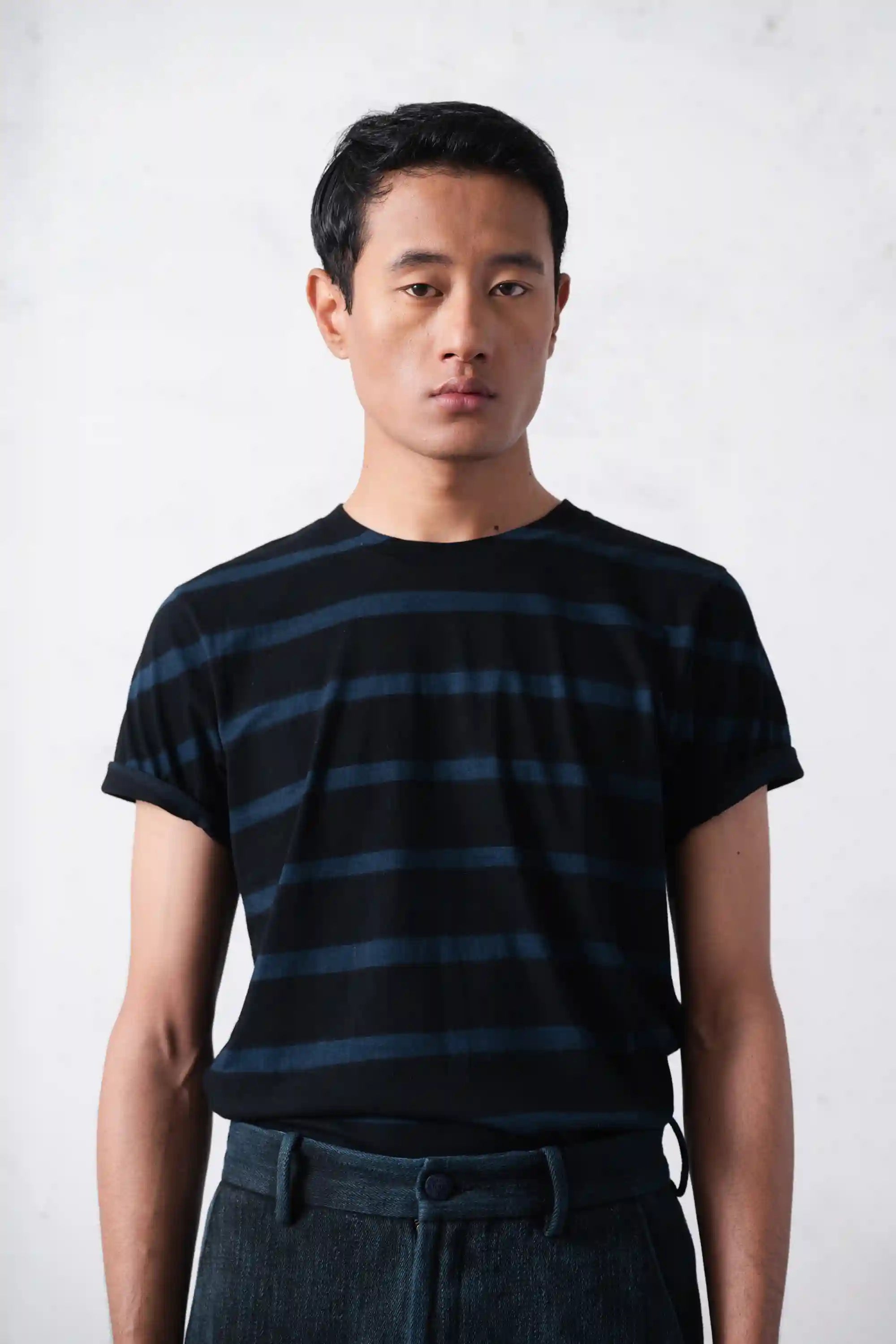 Striped T-Shirt in Black