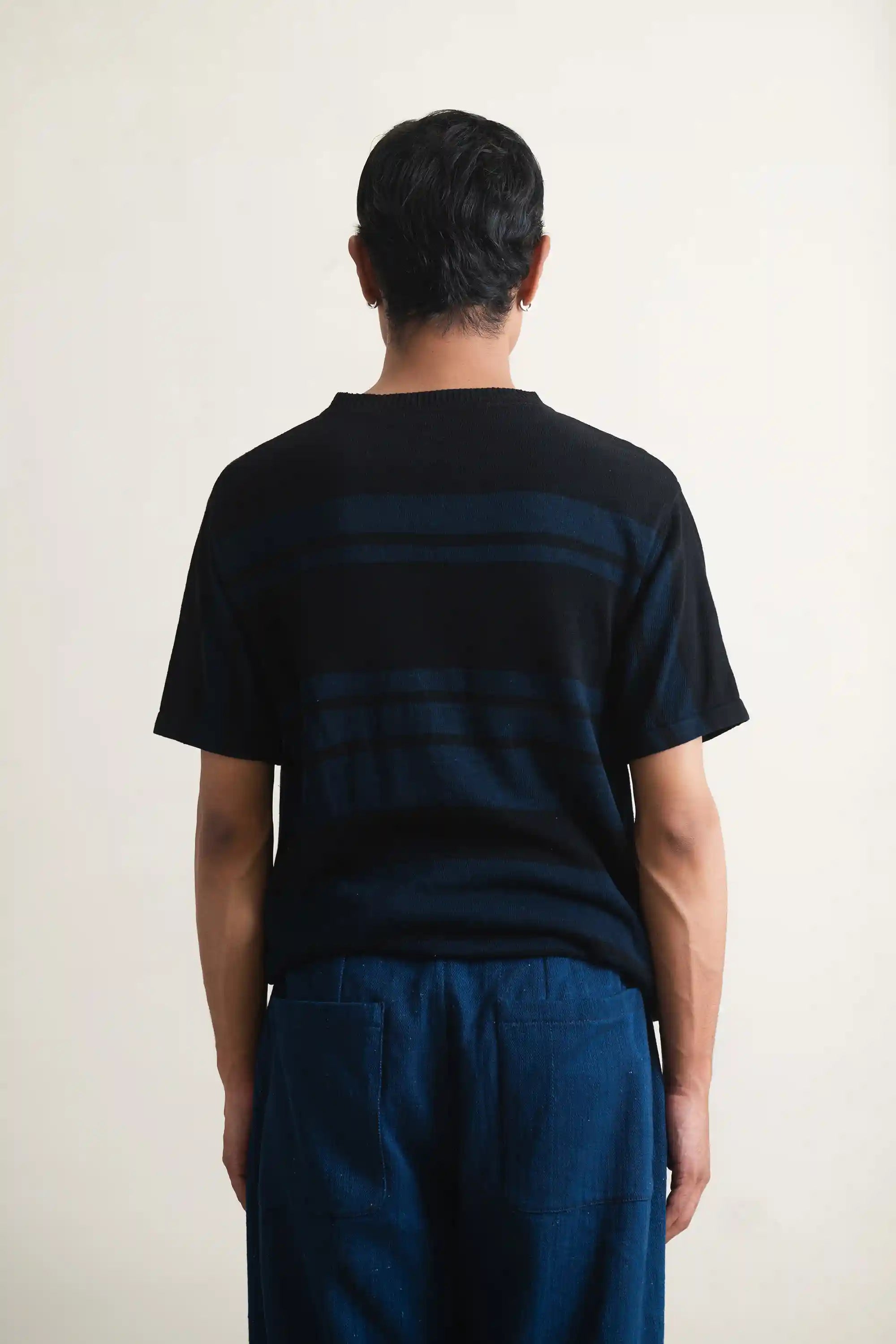 Striped T-Shirt in Black