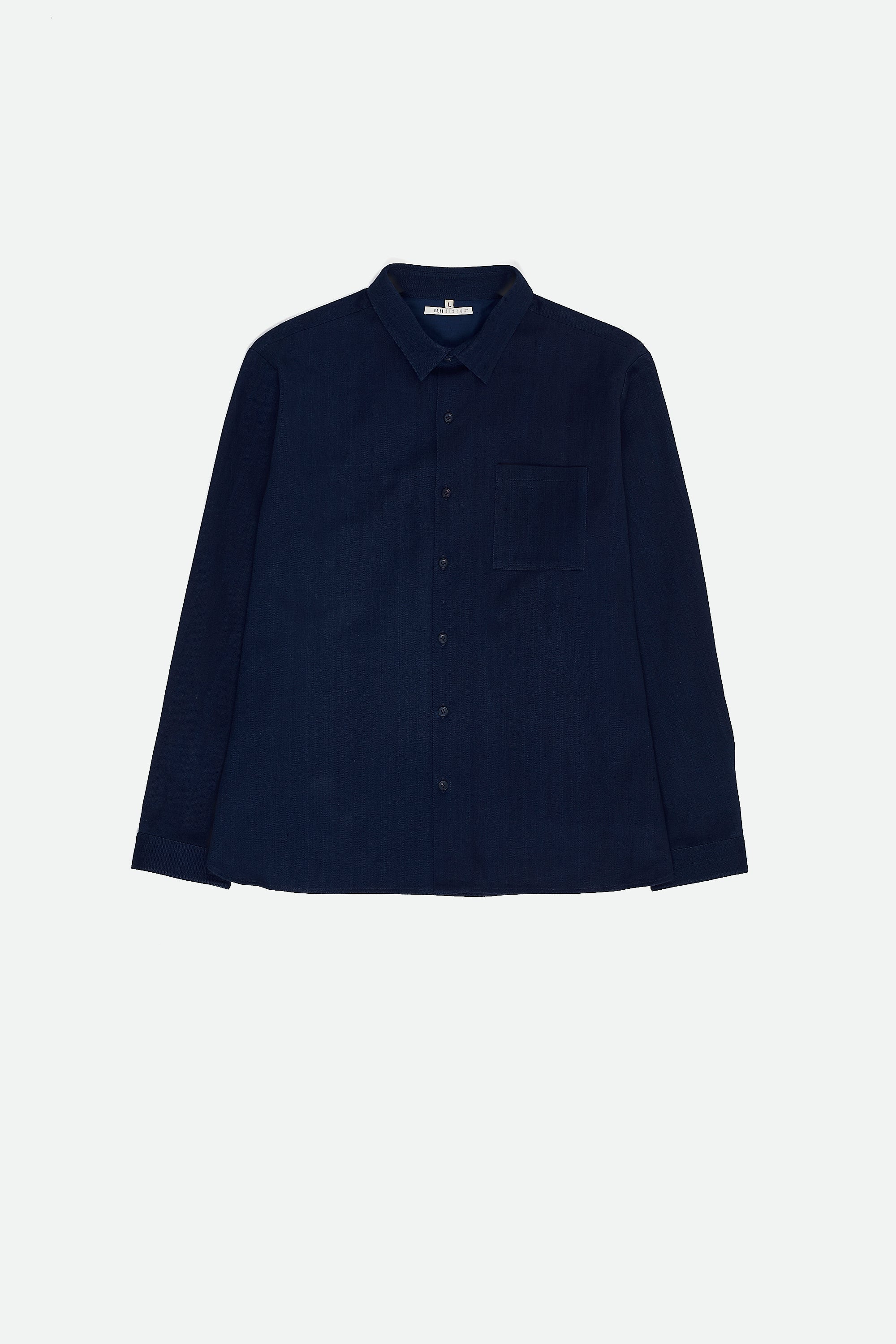 INDIGO FINE COTTON DENIM UNISEX SHIRT