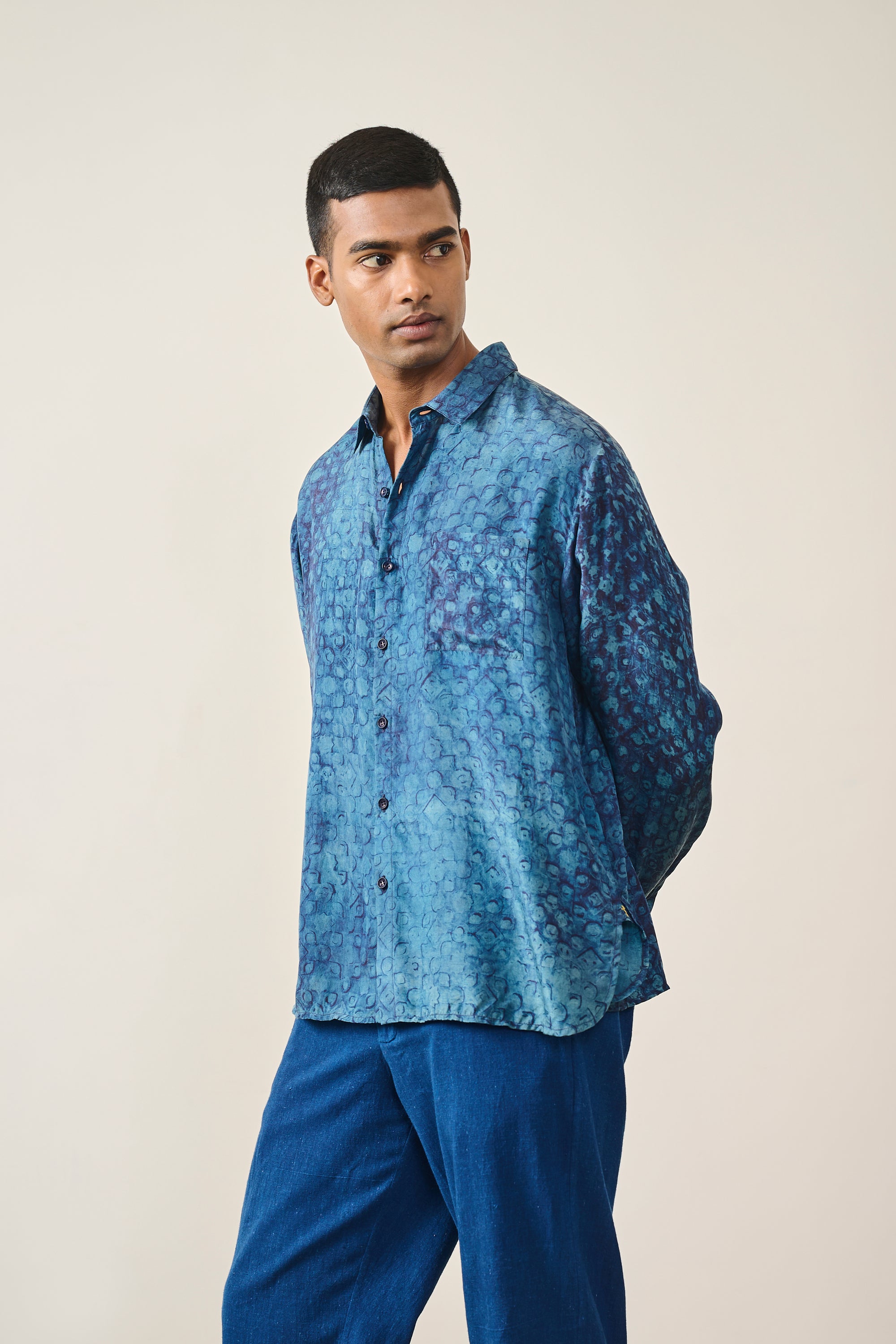 FINE SILK UNISEX SHIRT