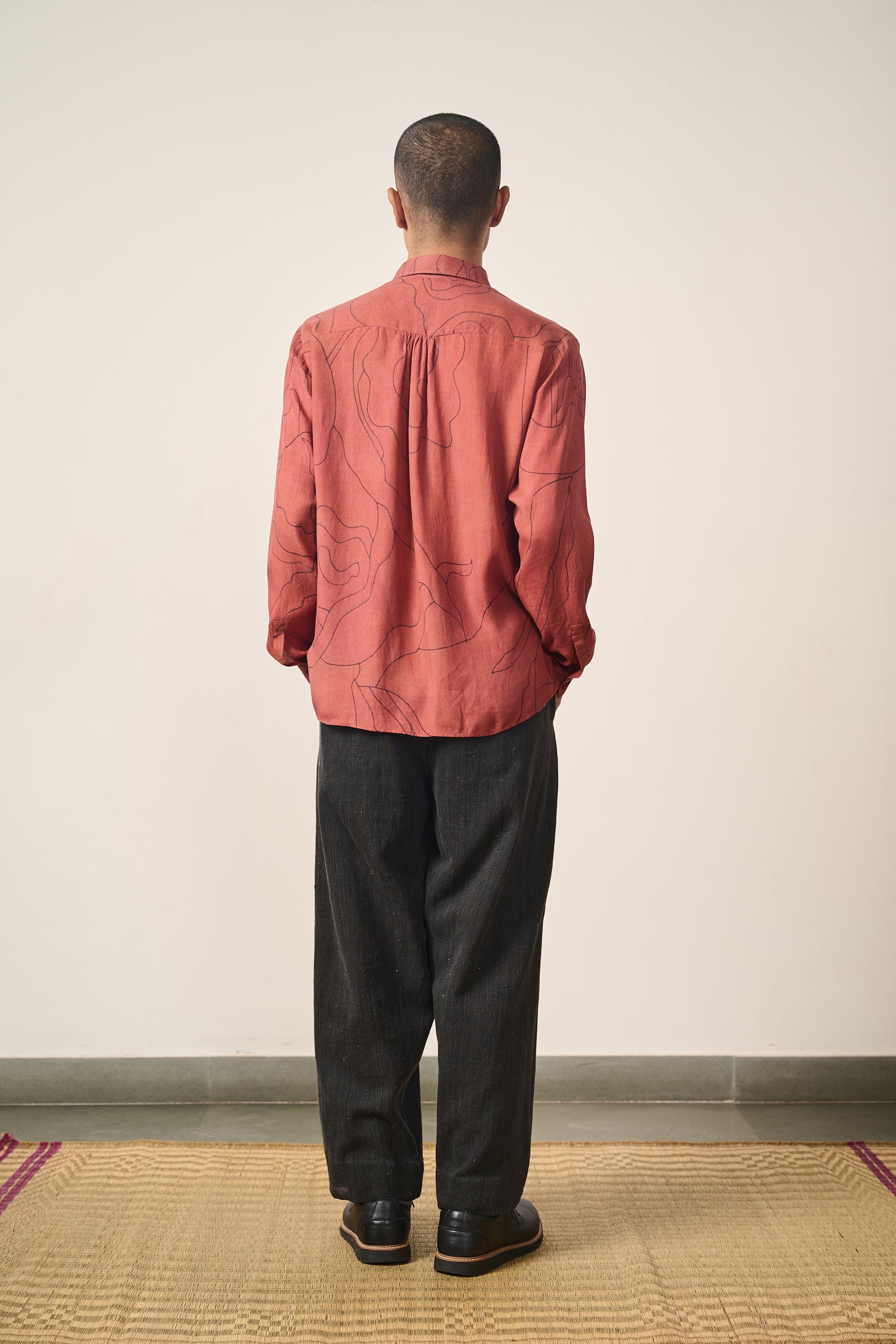 HAND PAINTED SILK UNISEX SHIRT