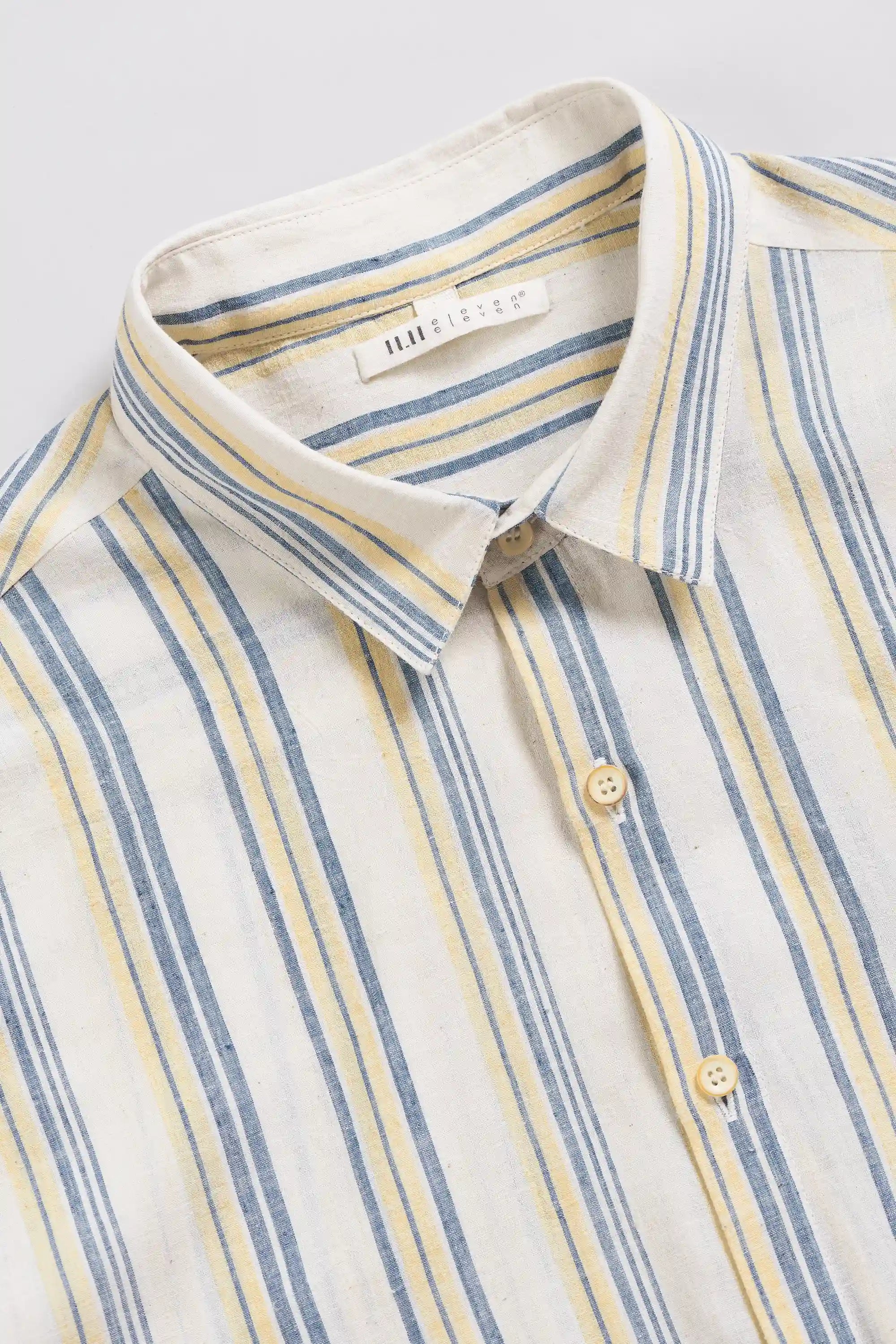 Fabric close-up with collar and buttons