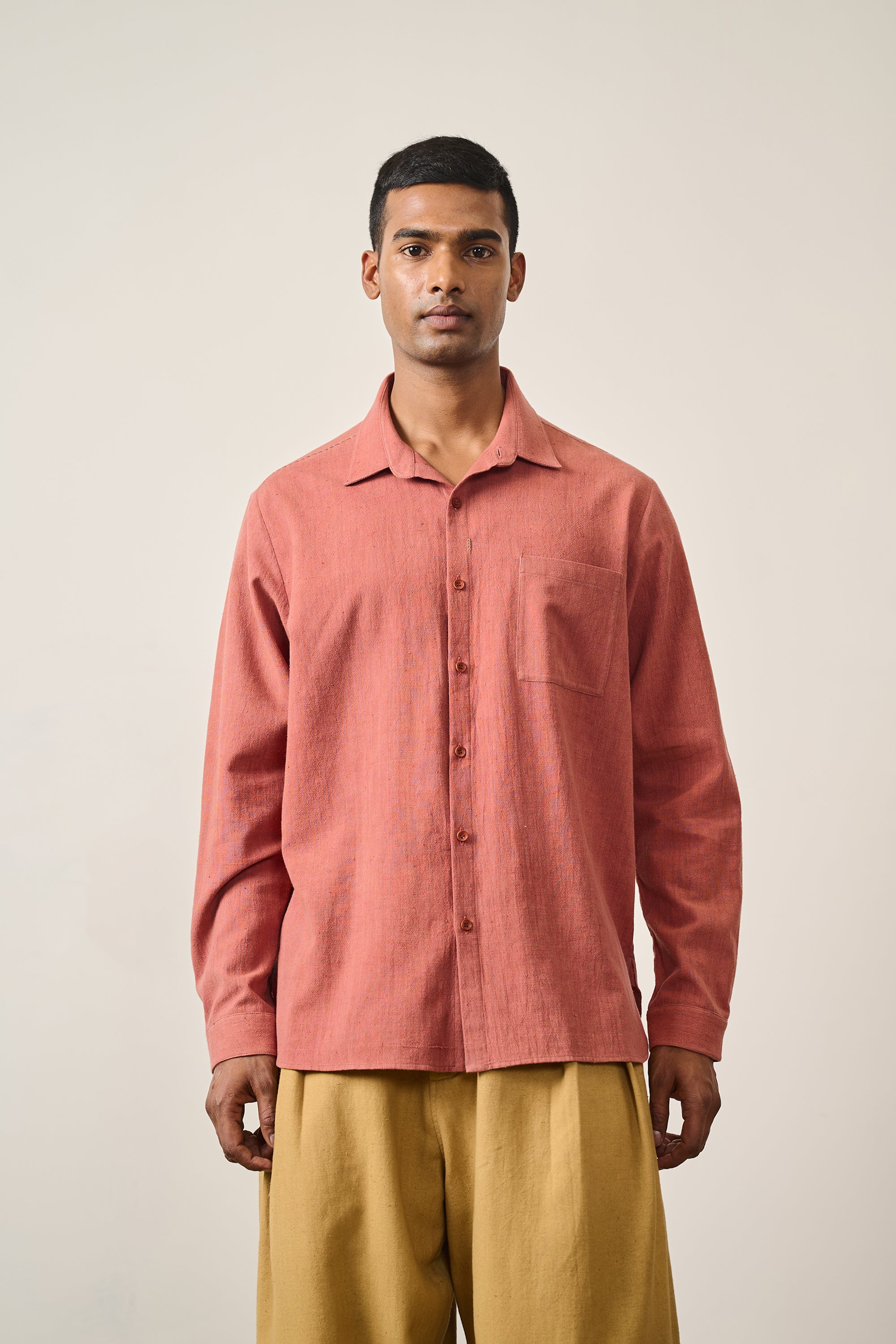 ROUGE PINK CAMP COLLAR SHIRT