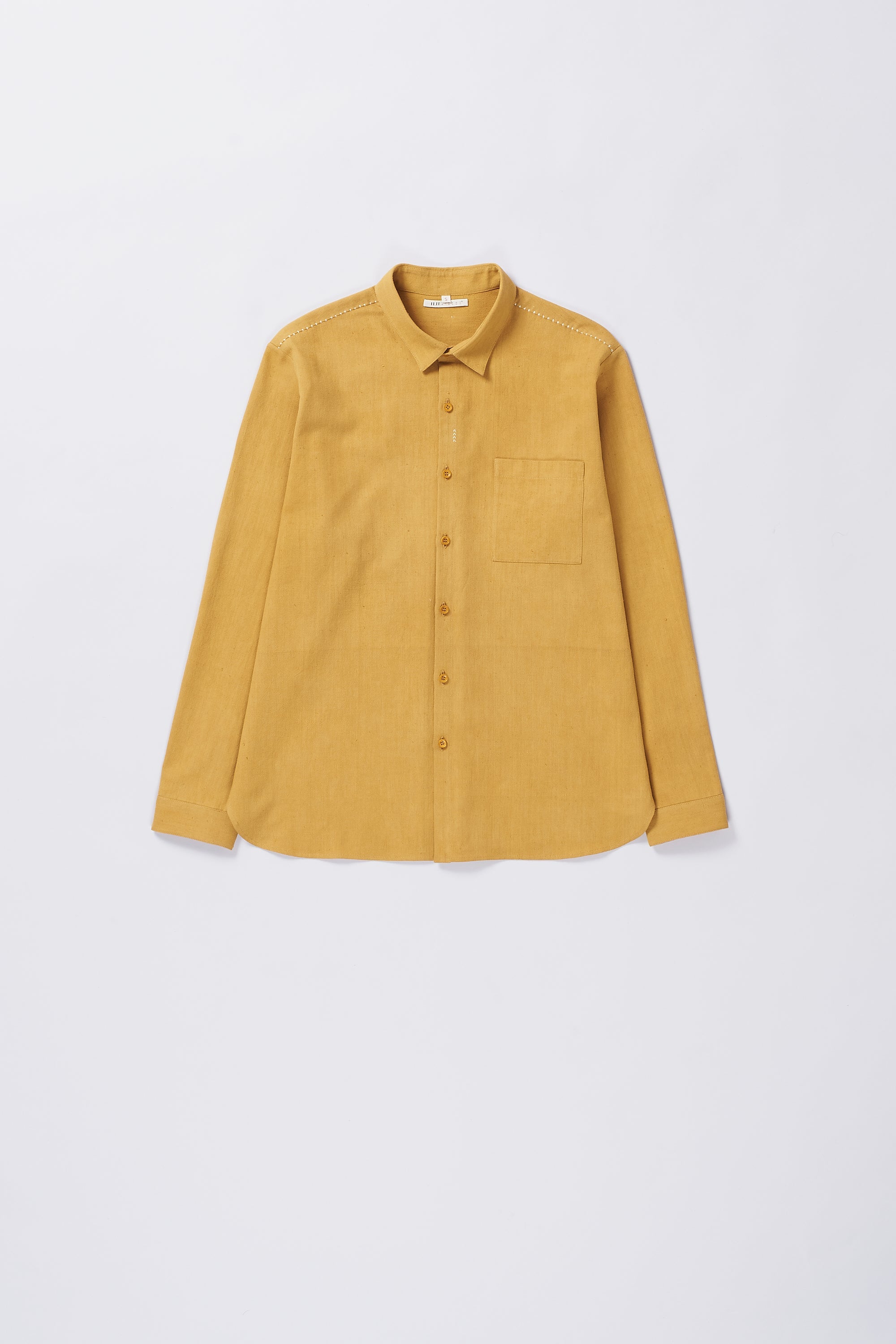 MUSTARD YELLOW COTTON UNISEX SHIRT
