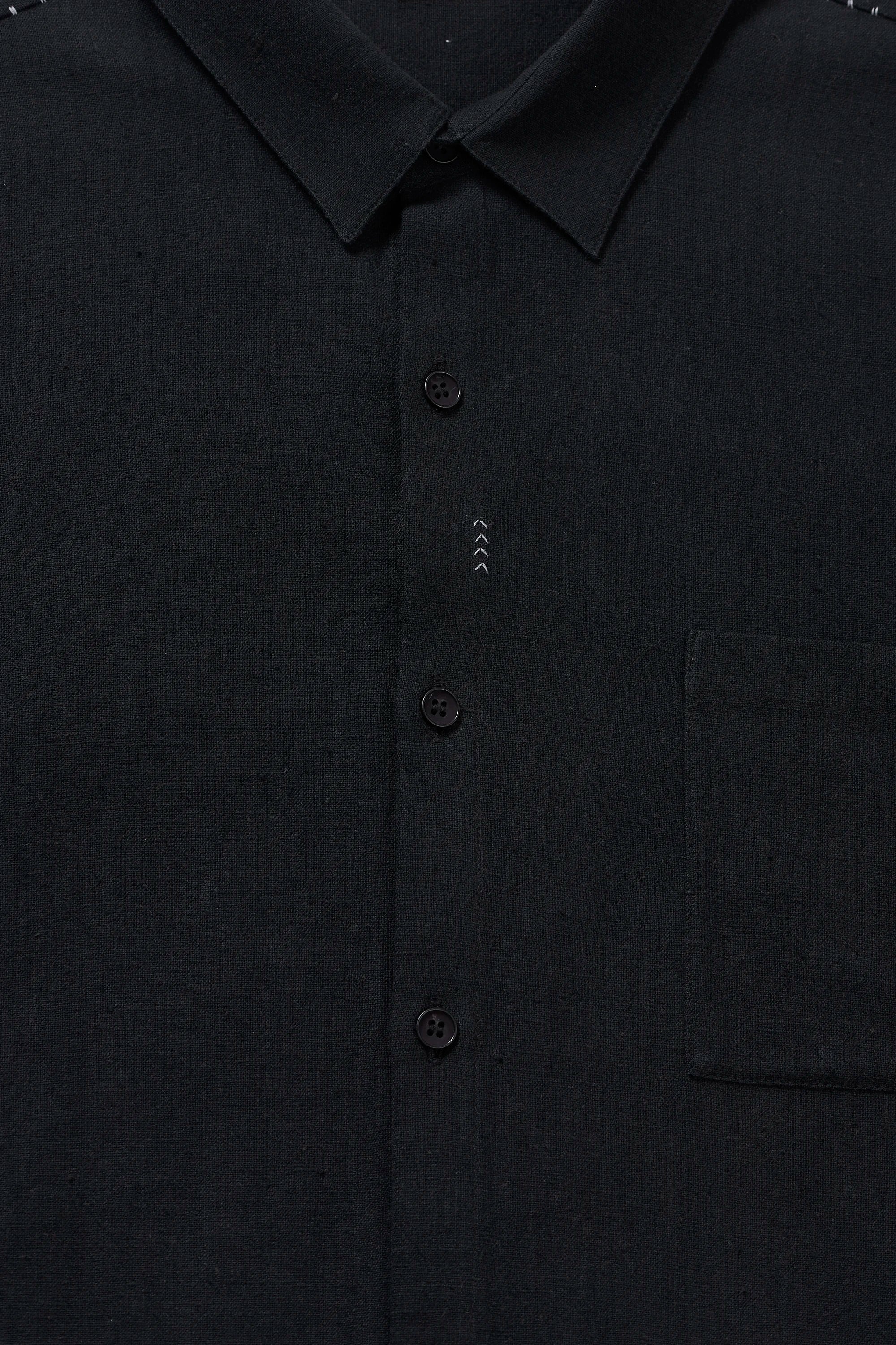 Organic Cotton Shirt in Black