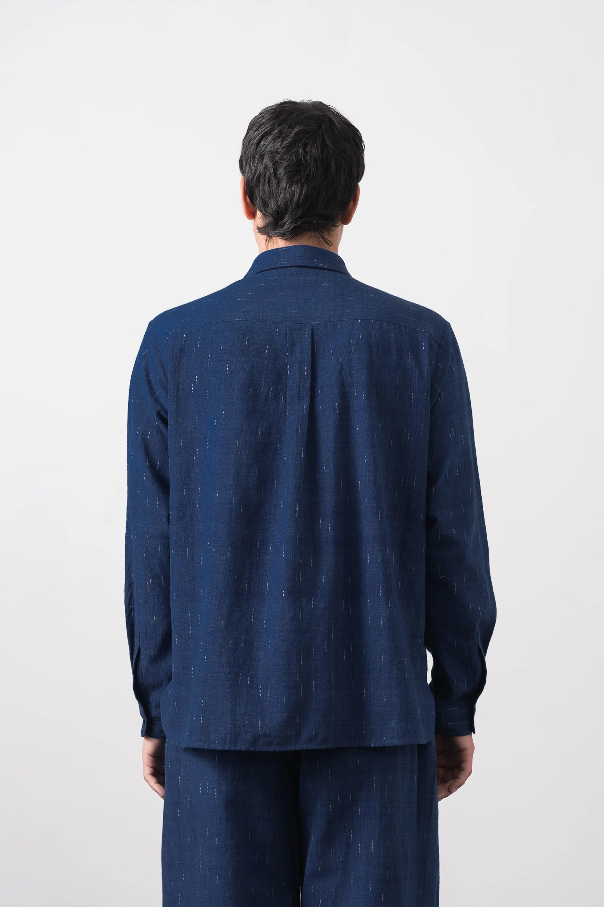 Striped Lovers Shirt in Medium Indigo
