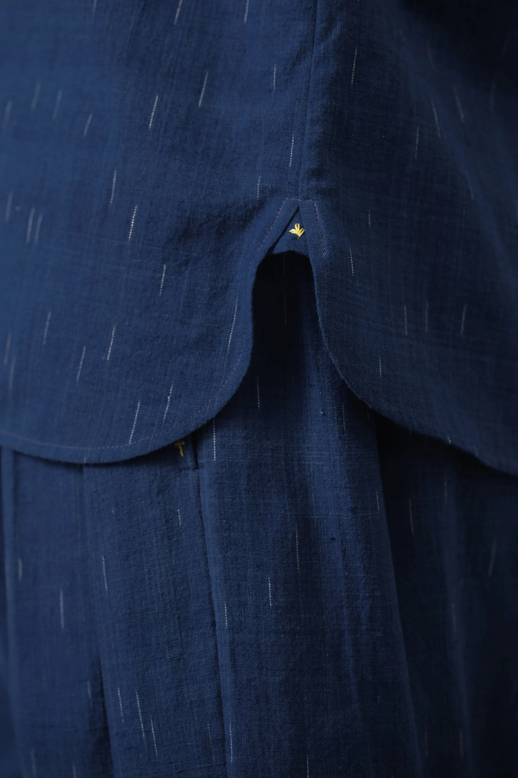 Striped Lovers Shirt in Medium Indigo