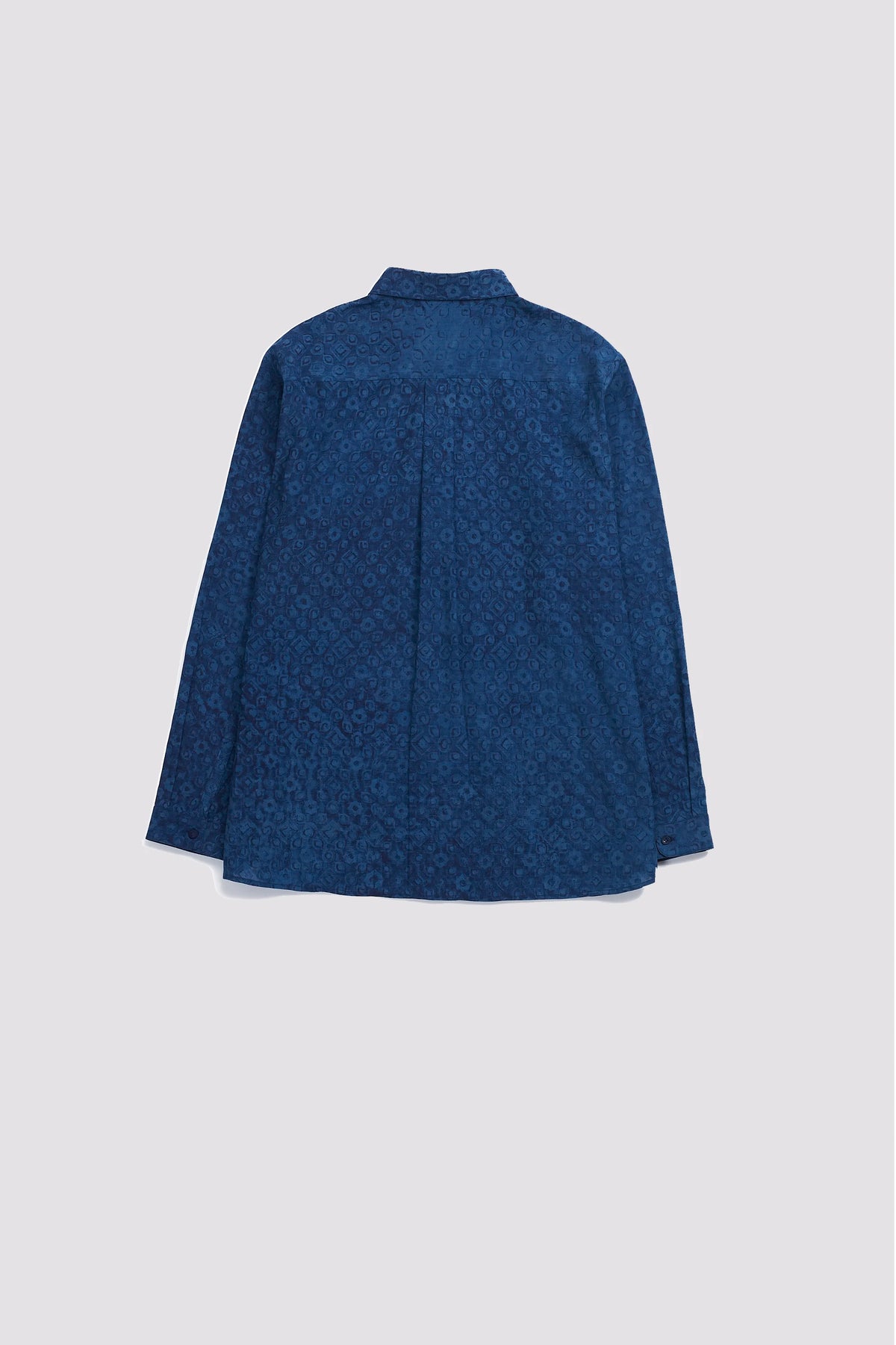 MEDIUM INDIGO COTTON UNISEX SHIRT