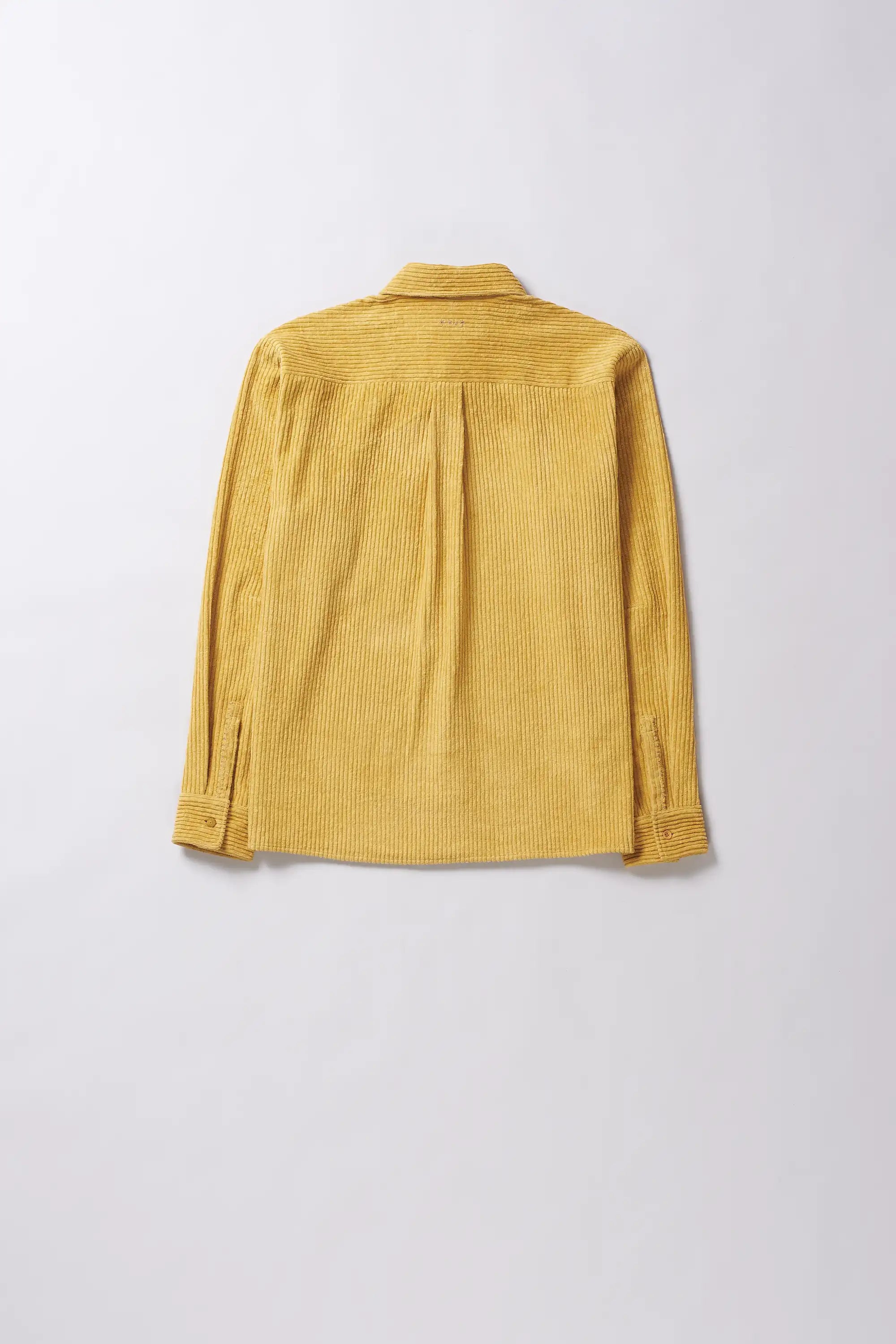 Ochre yellow cotton shirt