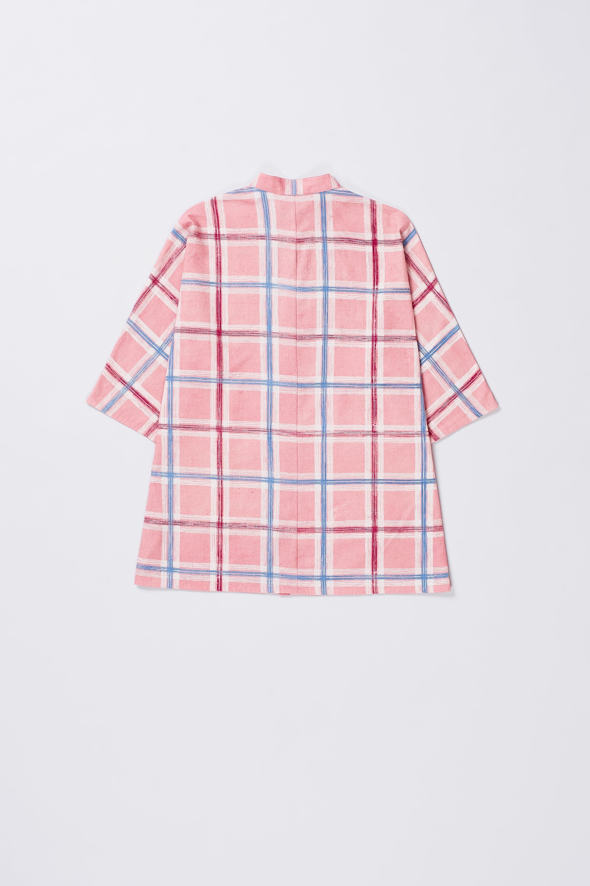 MULTI COLOURED STRIPED KIMONO HALF SLEEVE SHIRT