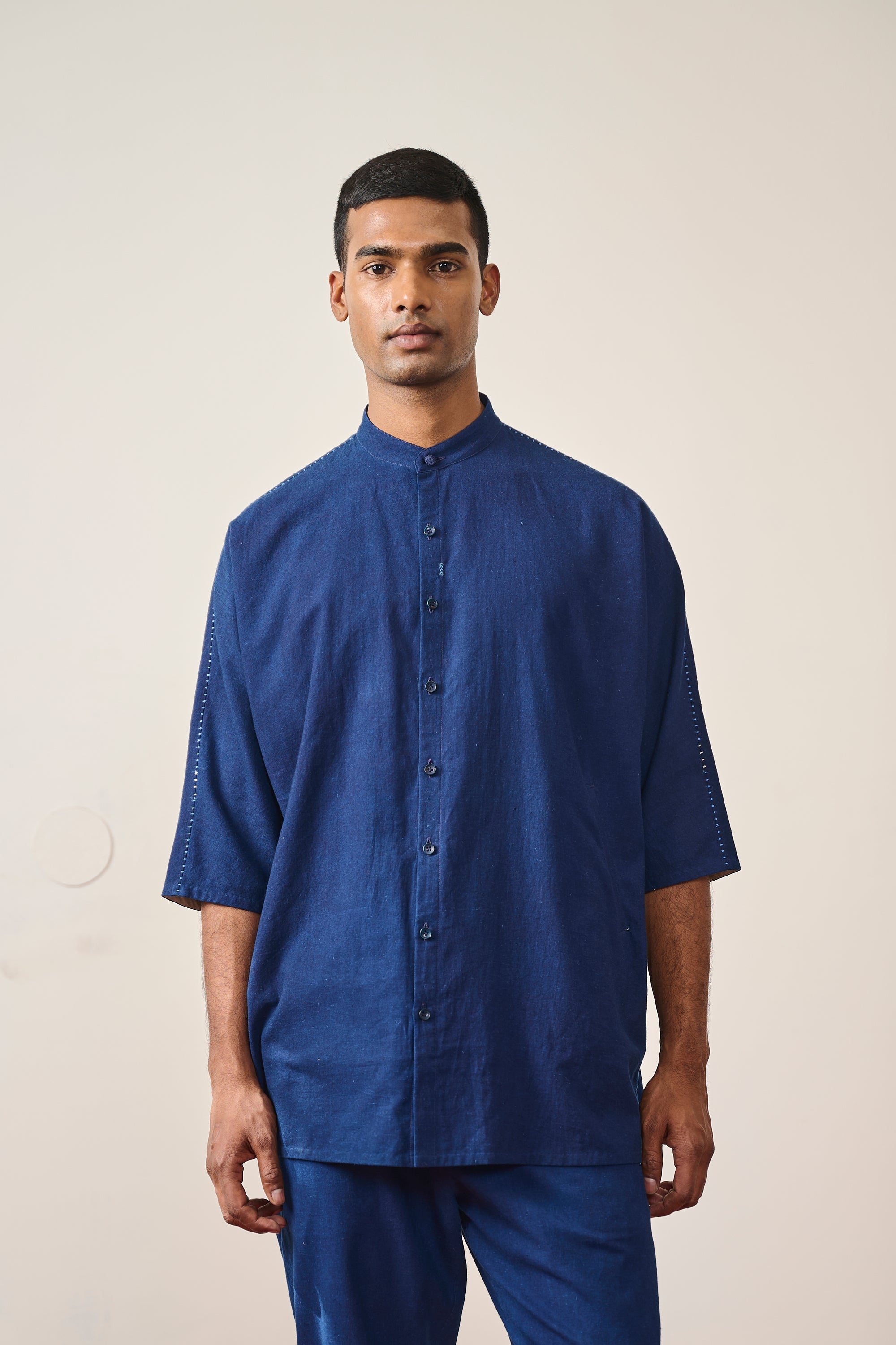 COTTON KIMONO HALF SLEEVE SHIRT
