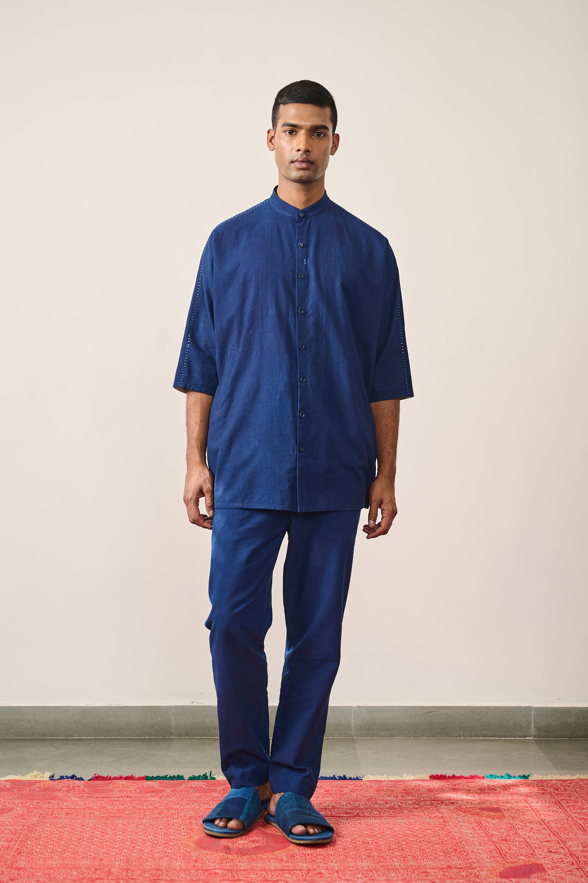 COTTON KIMONO HALF SLEEVE SHIRT