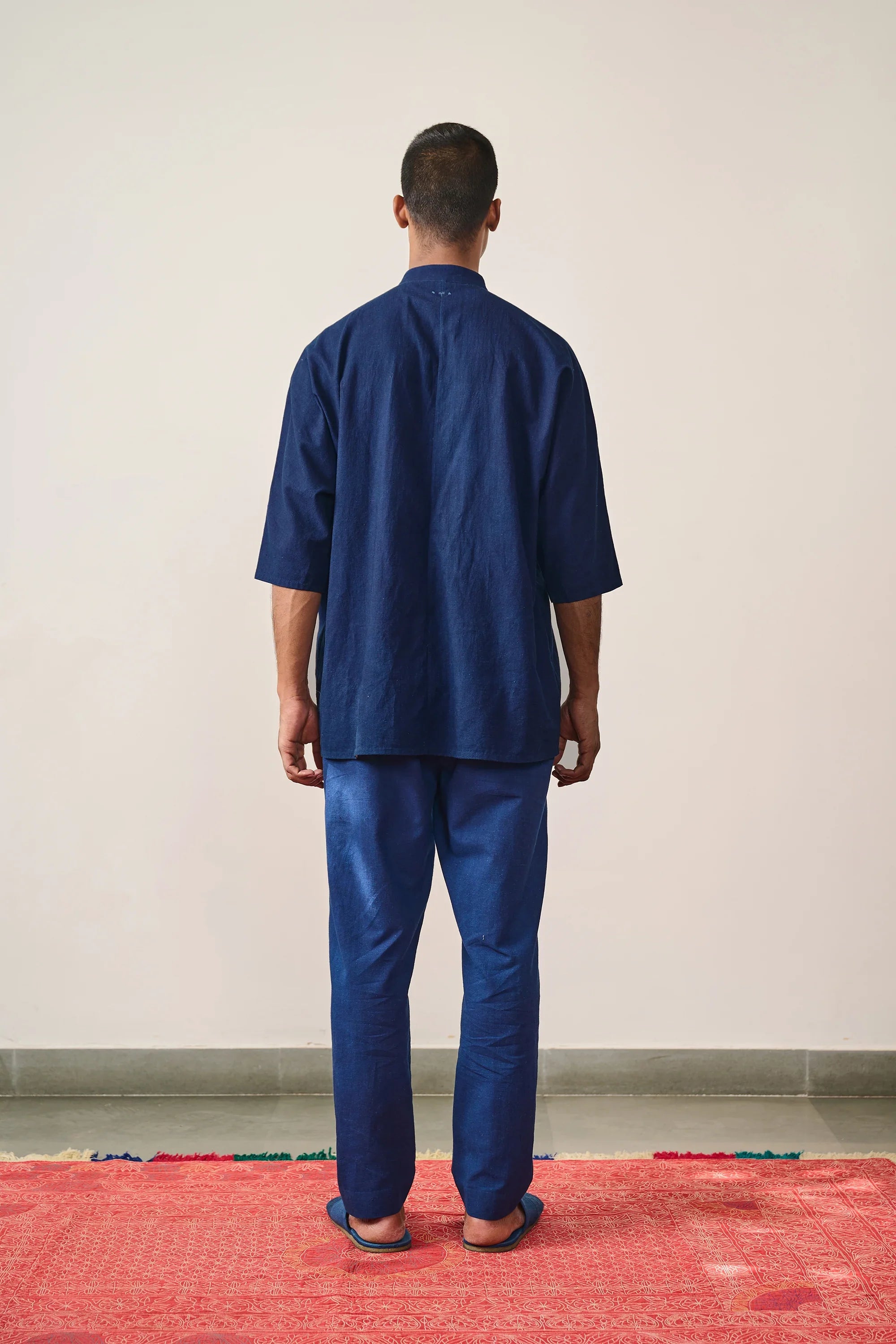 Cotton Kimono Half Sleeve Shirt