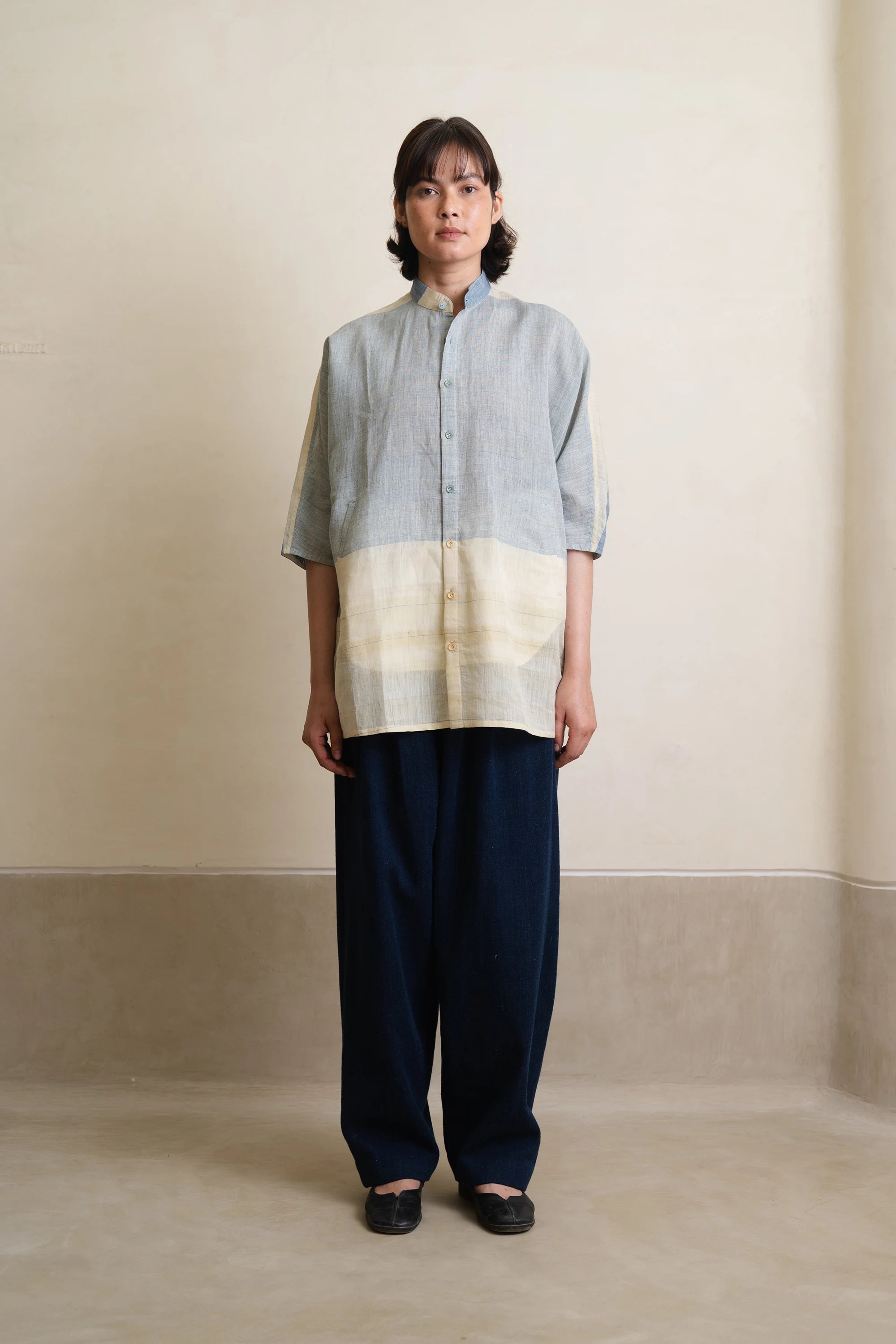 Macca Shirt in Medium Indigo
